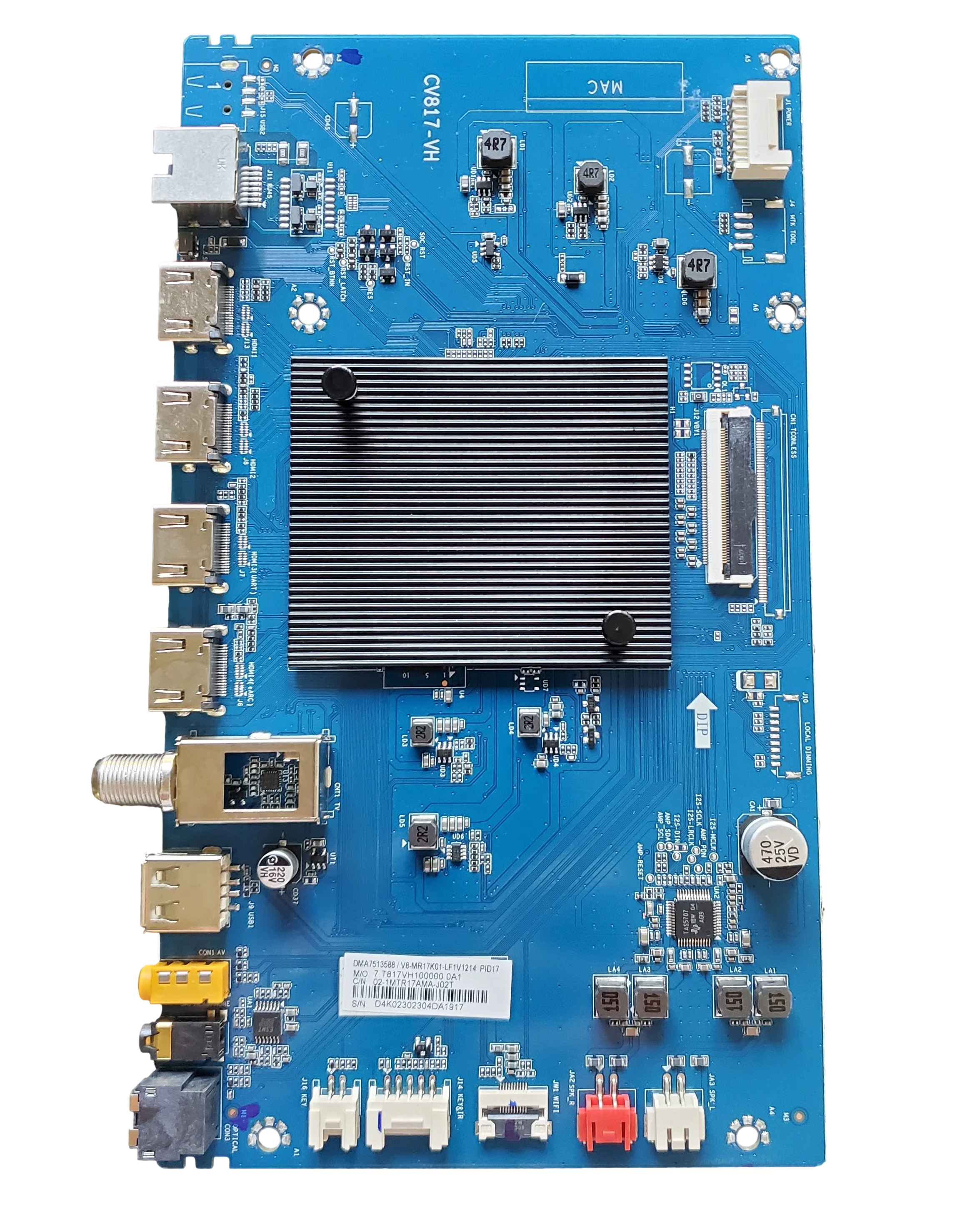 02-1MTR17AMA-J02T Philips Main Board, CV817-VH, 02-1MTR17AMA-J02T, 65PUL7973/F7, 55PUL7973/F7