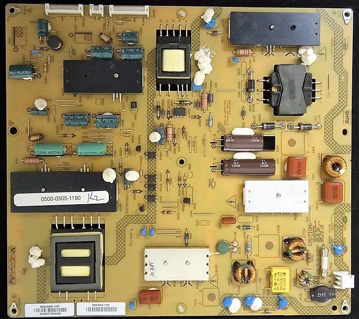 0500-0505-1190 JVC Power Supply, 20I348C7X067100, JLE55SP4000