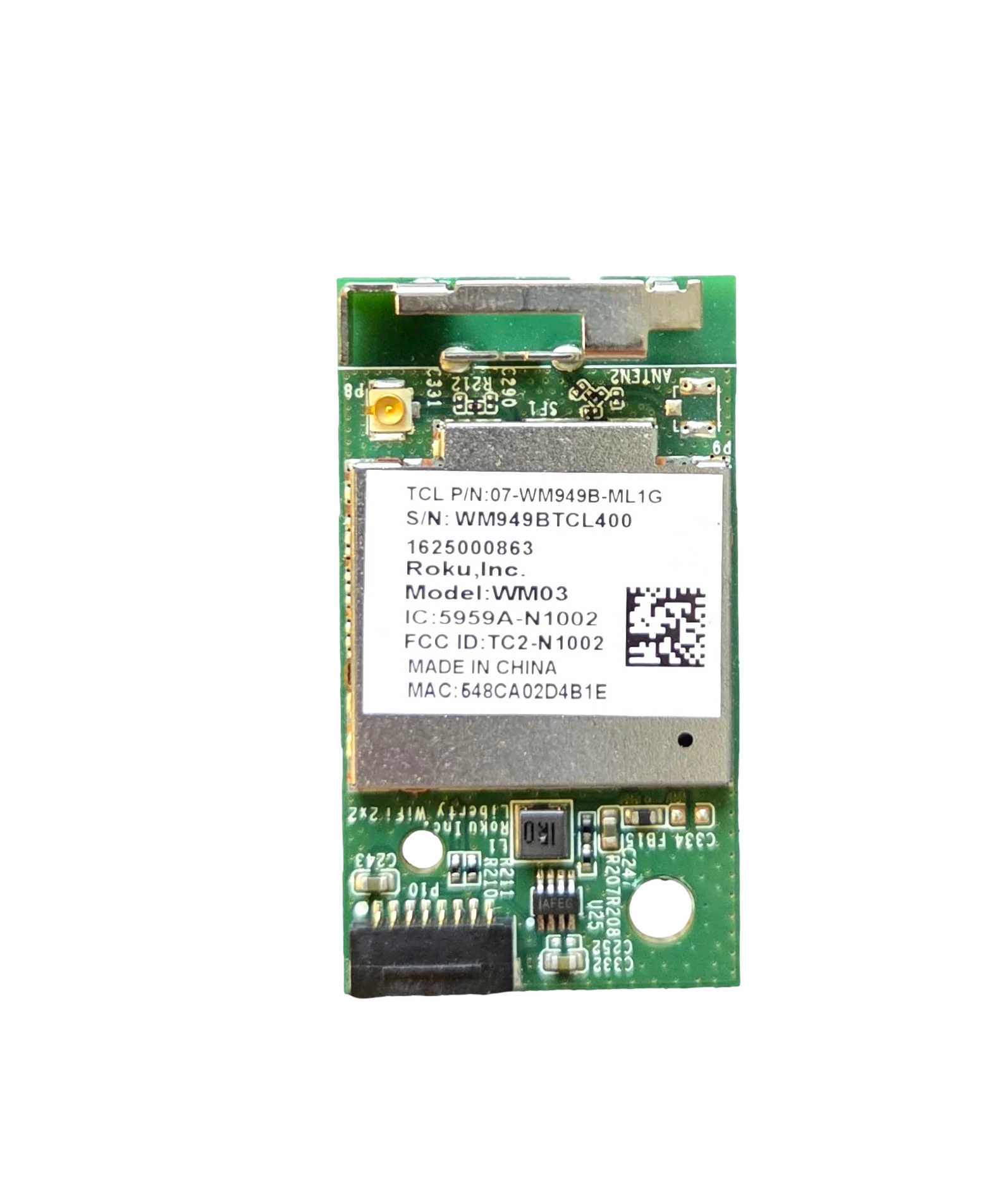 07-WM949B-ML1G TCL Wi-Fi Board, TC2-N1002, WM03, 49FP110