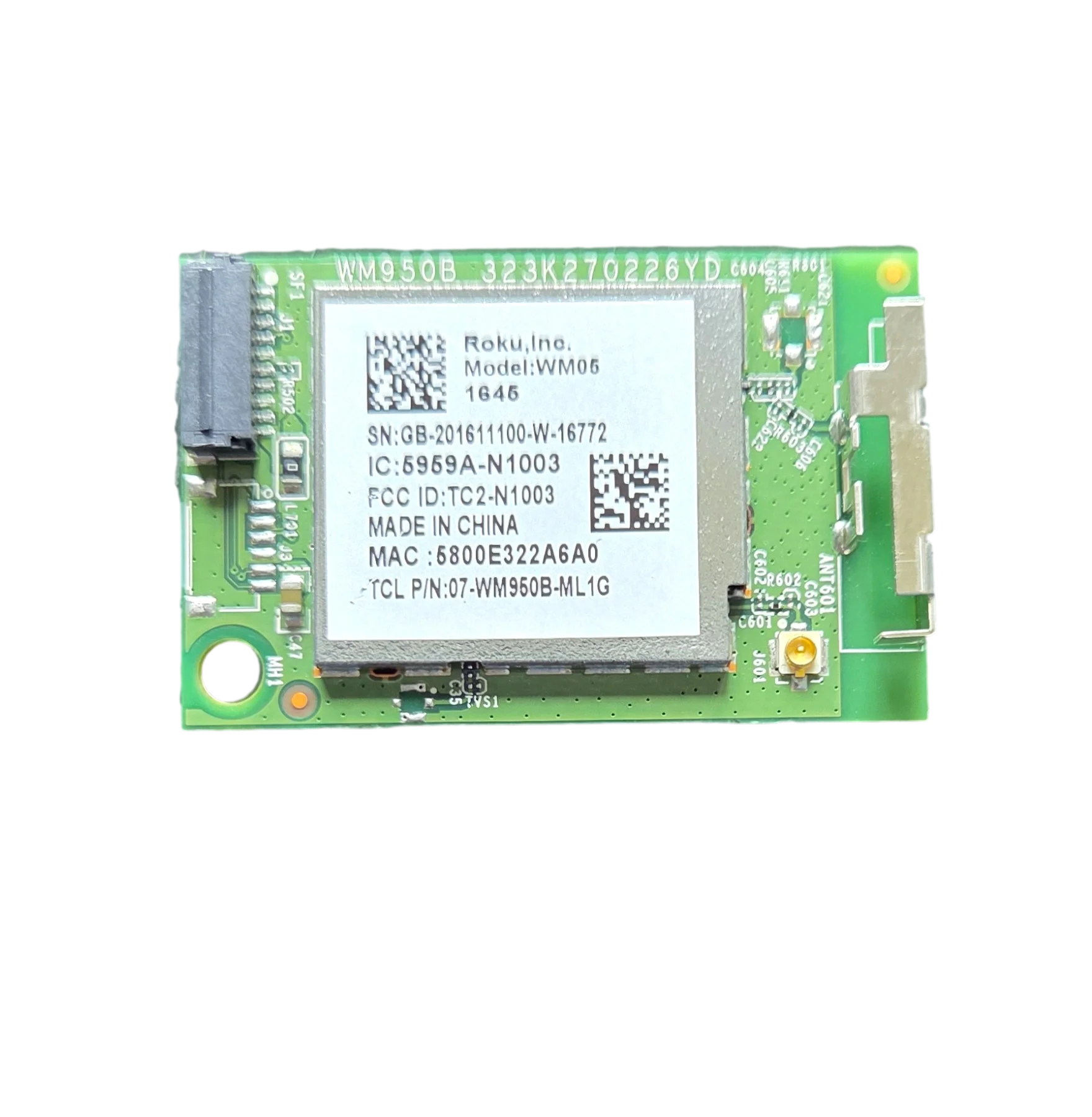 07-WM950B-ML1G, TCL Wi-Fi Board, WM05, TC2-N1003, 55US57, 55US5800, 65US5800