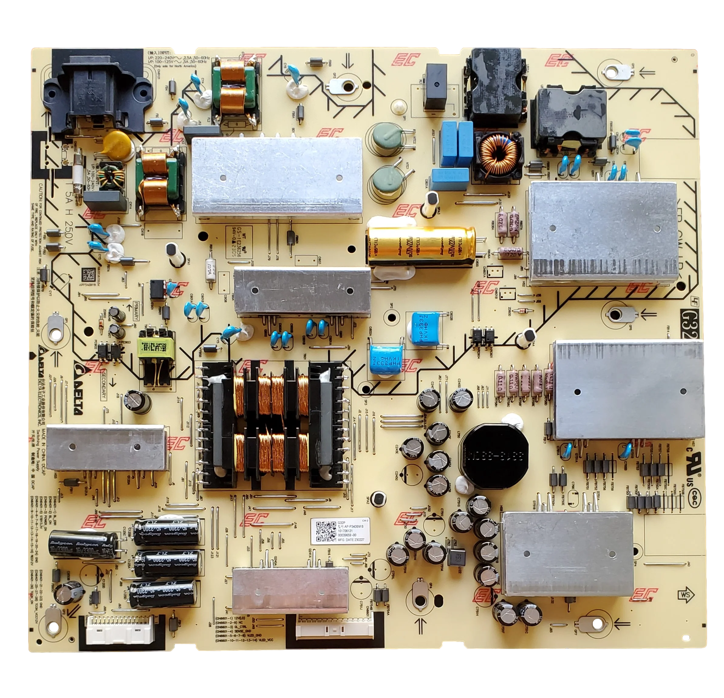 1-017-061-21 Sony Power Supply, 101706121, AP-P340BM B, 2955086404, XR-65X90L