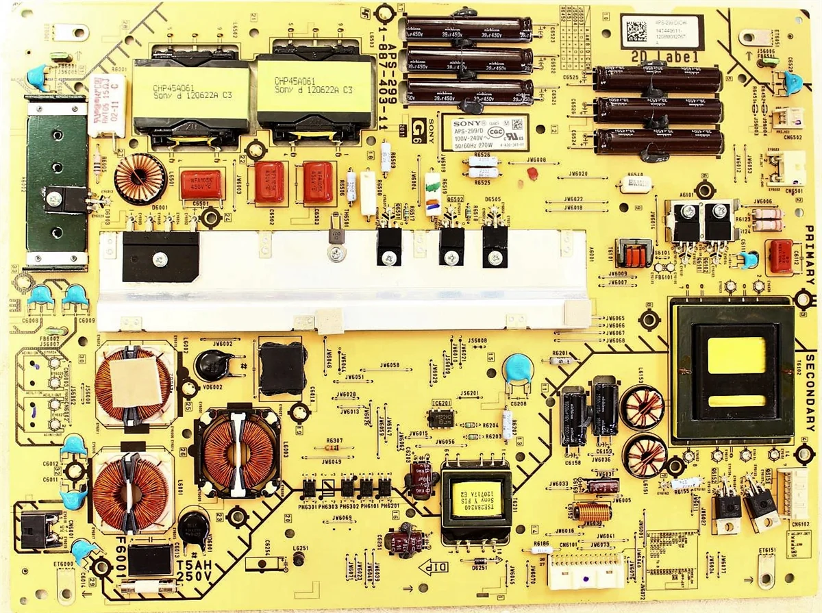 147440611, 1-474-406-11 Sony TV Module, power supply, APS-299/D(CH), APS-299/D, 1-887-403-11, XBR-55HX950