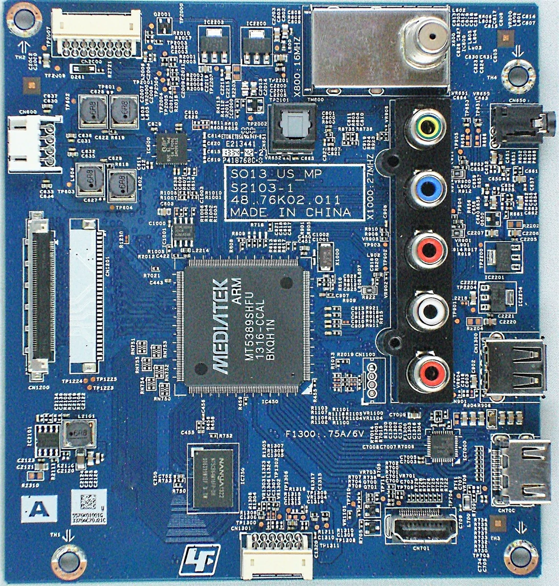 189546711, 1-895-467-11 Sony TV Module, main board, 55.76K01.001G, 48.76K02.011, SO13_US_MP, KDL-50R450A
