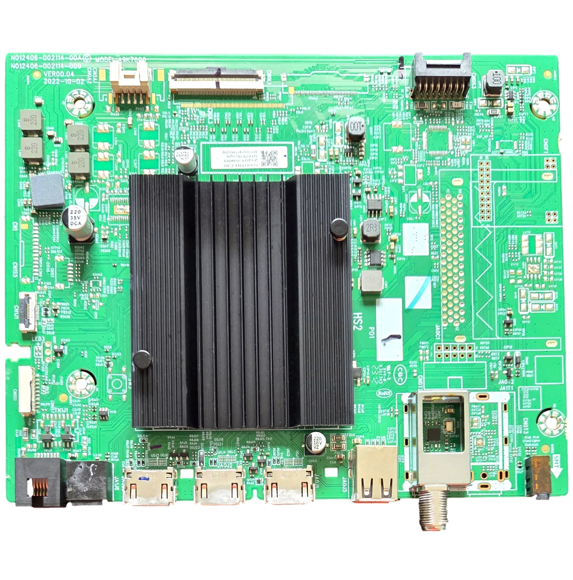 21201-03655 Skyworth Main Board, 21201-03655, N012406-002114-00A, N012406-002114-009, A9K76G0