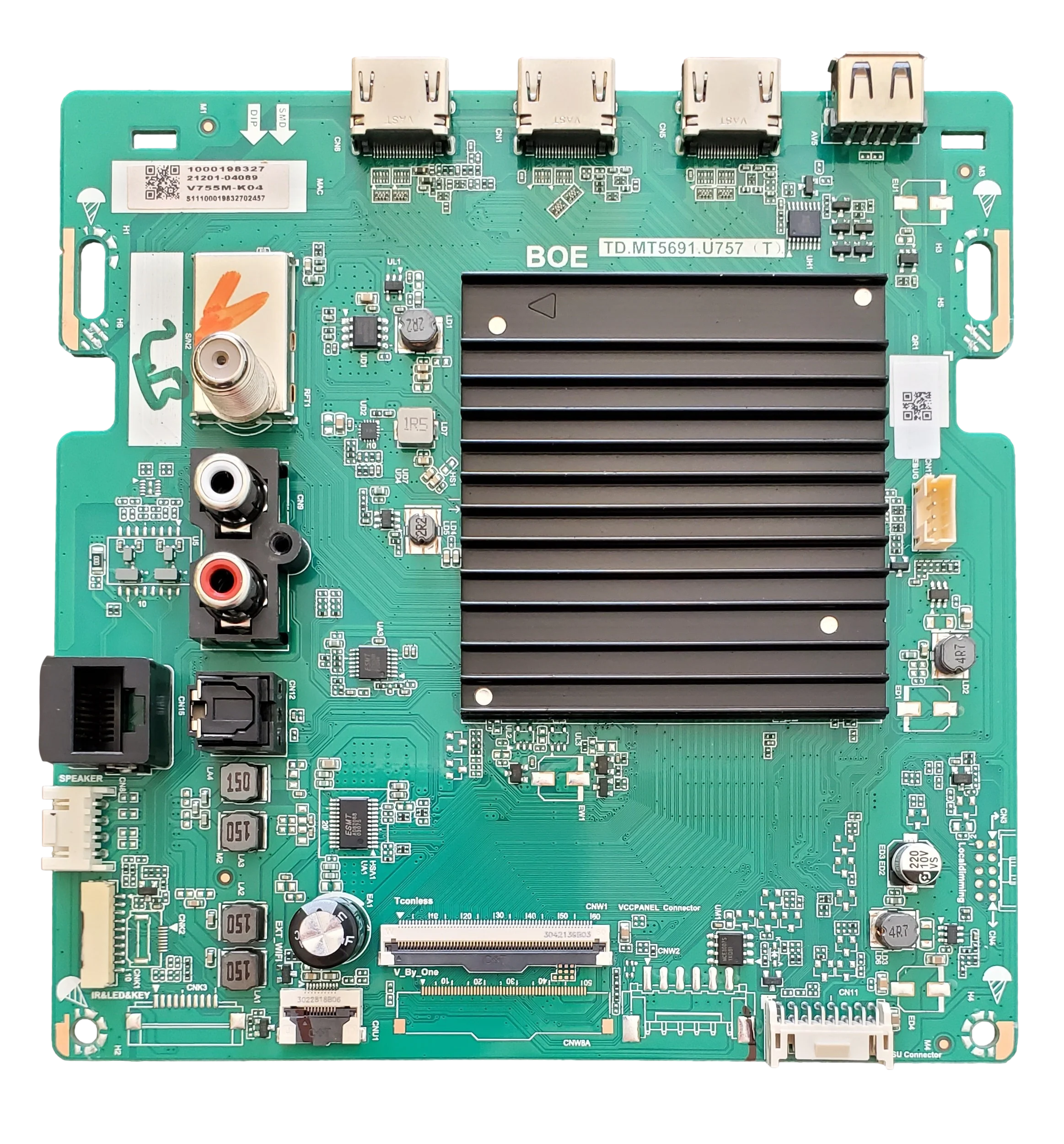 21201-04089 Vizio Main Board, TD.MT5691.U757, LBSFR5KZ3001370, V755M-K04