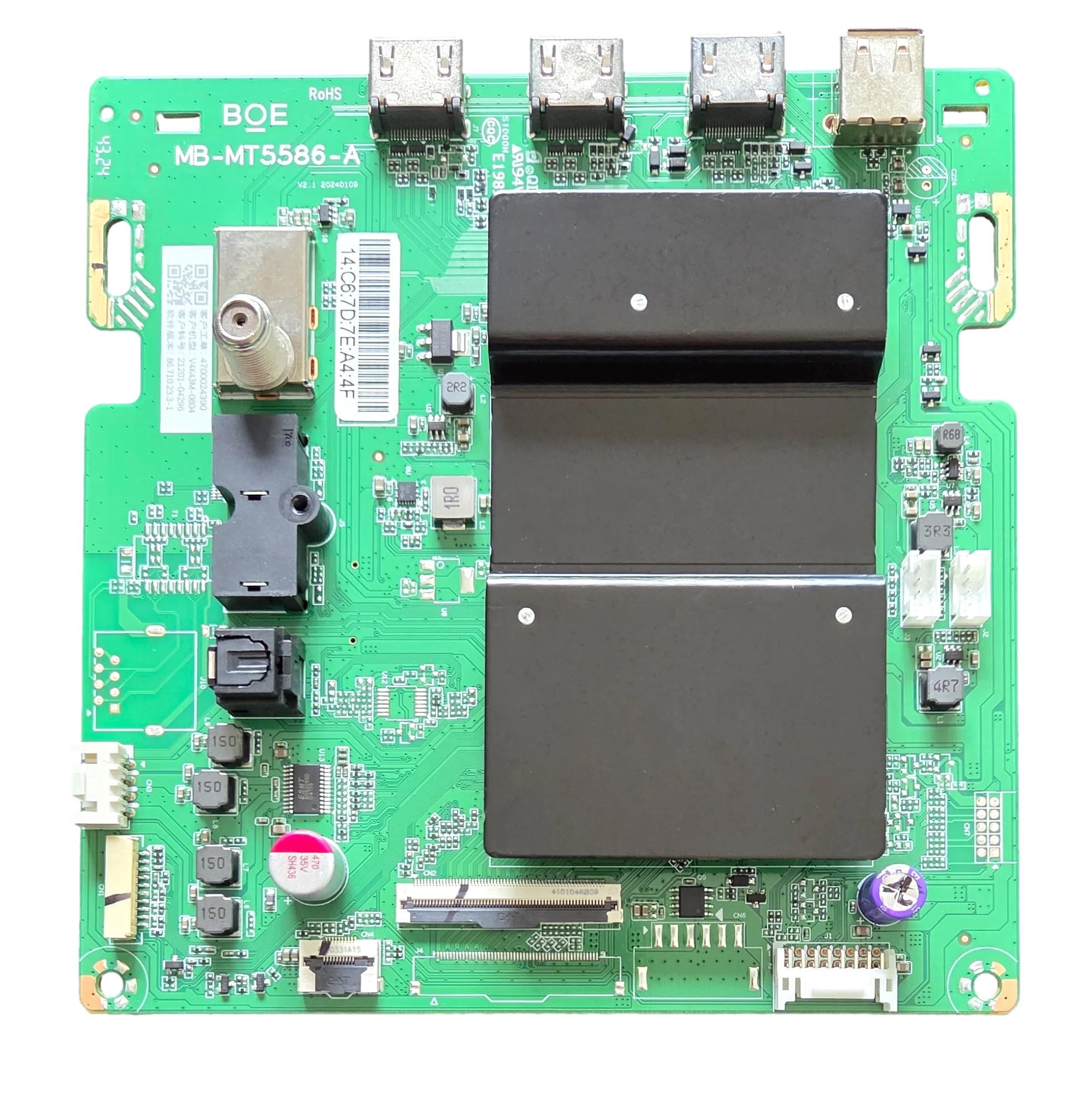 21201-04296 Vizio Main Board, MB-MT5586-A, V4K43M-0804