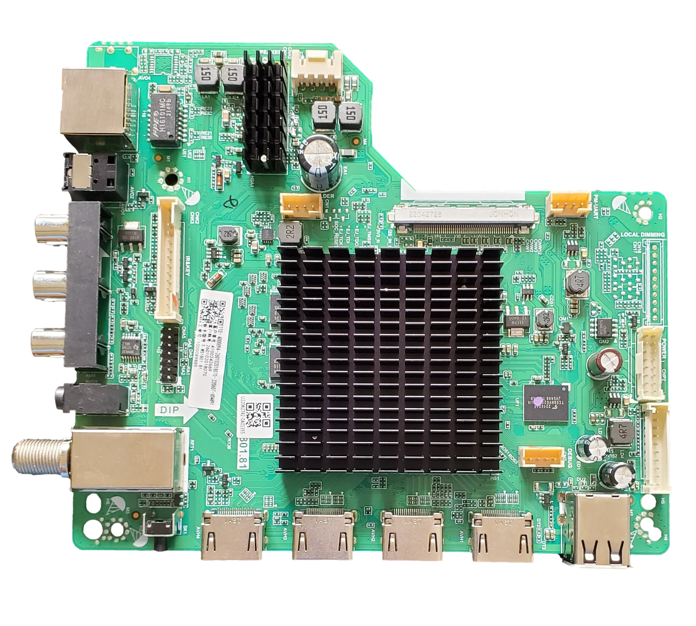 220607 Westinghouse Main Board, T.MS1801.81, 260102018070, WR50UT4212