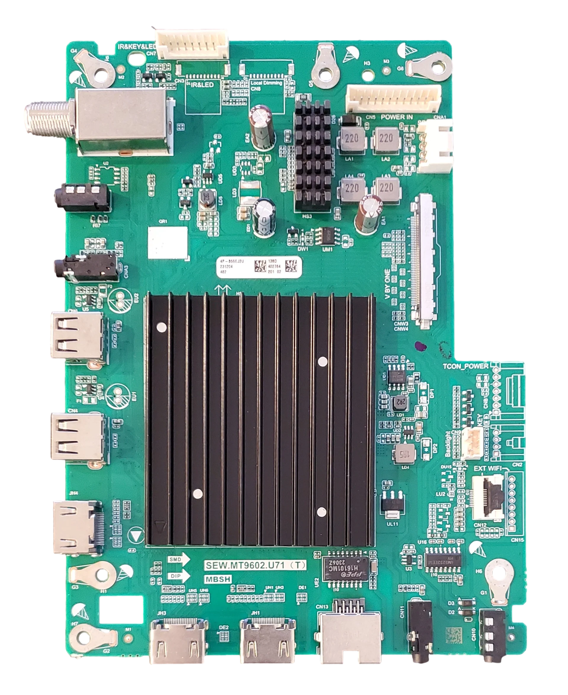 231204, Sharp Main Board, SEW.MT9602.U71, 4P-B55EJ2U