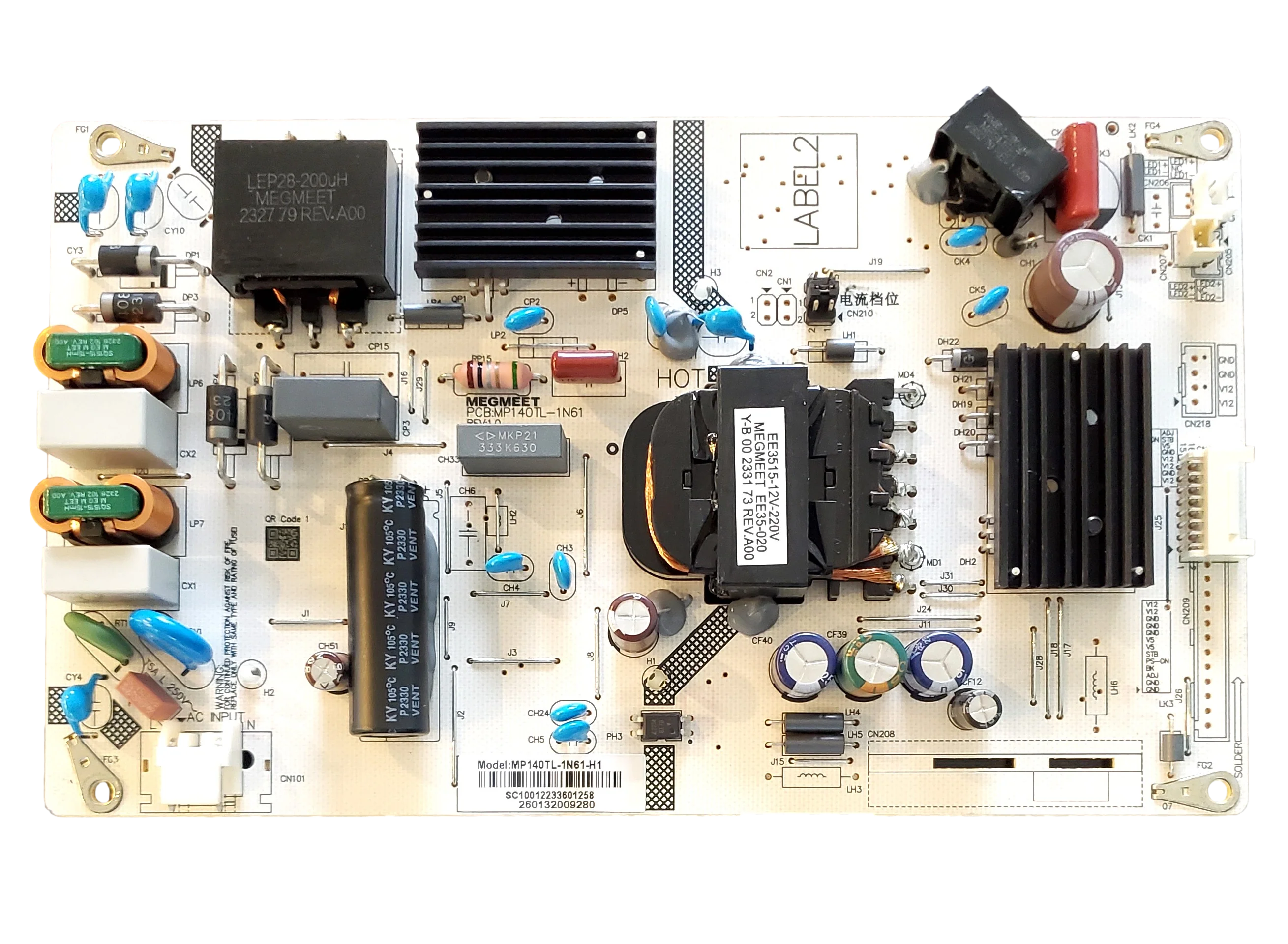 260132009280 Philips Power Supply, 260132009280, MP140TL-1N61, 55PUL6643/F7, WR55UT4212