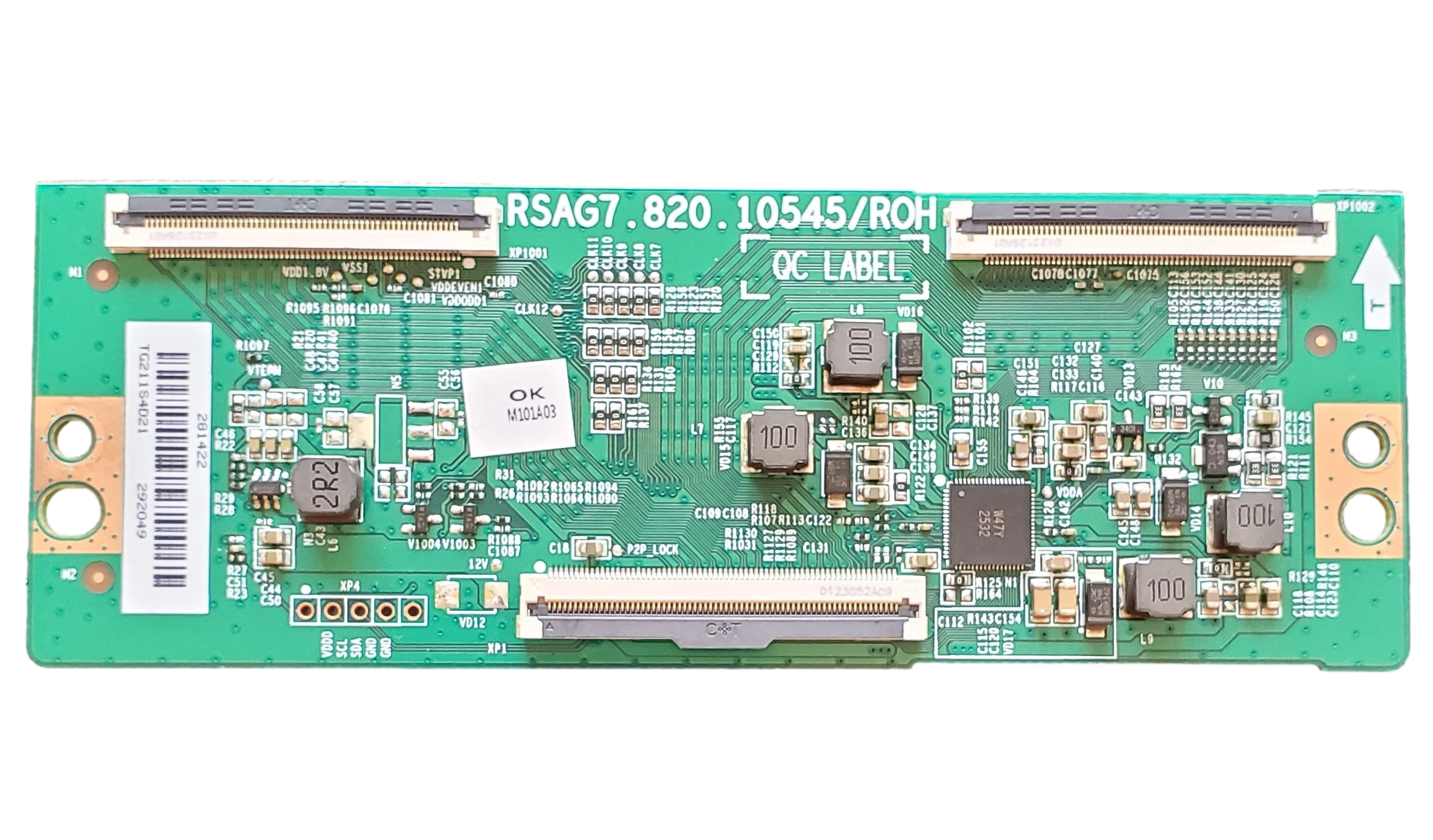281422 Hisense T-Con Board, 281422, RSAG7.820.10545/ROH VER.A, TG211T72K2, 292049 , 43A6G