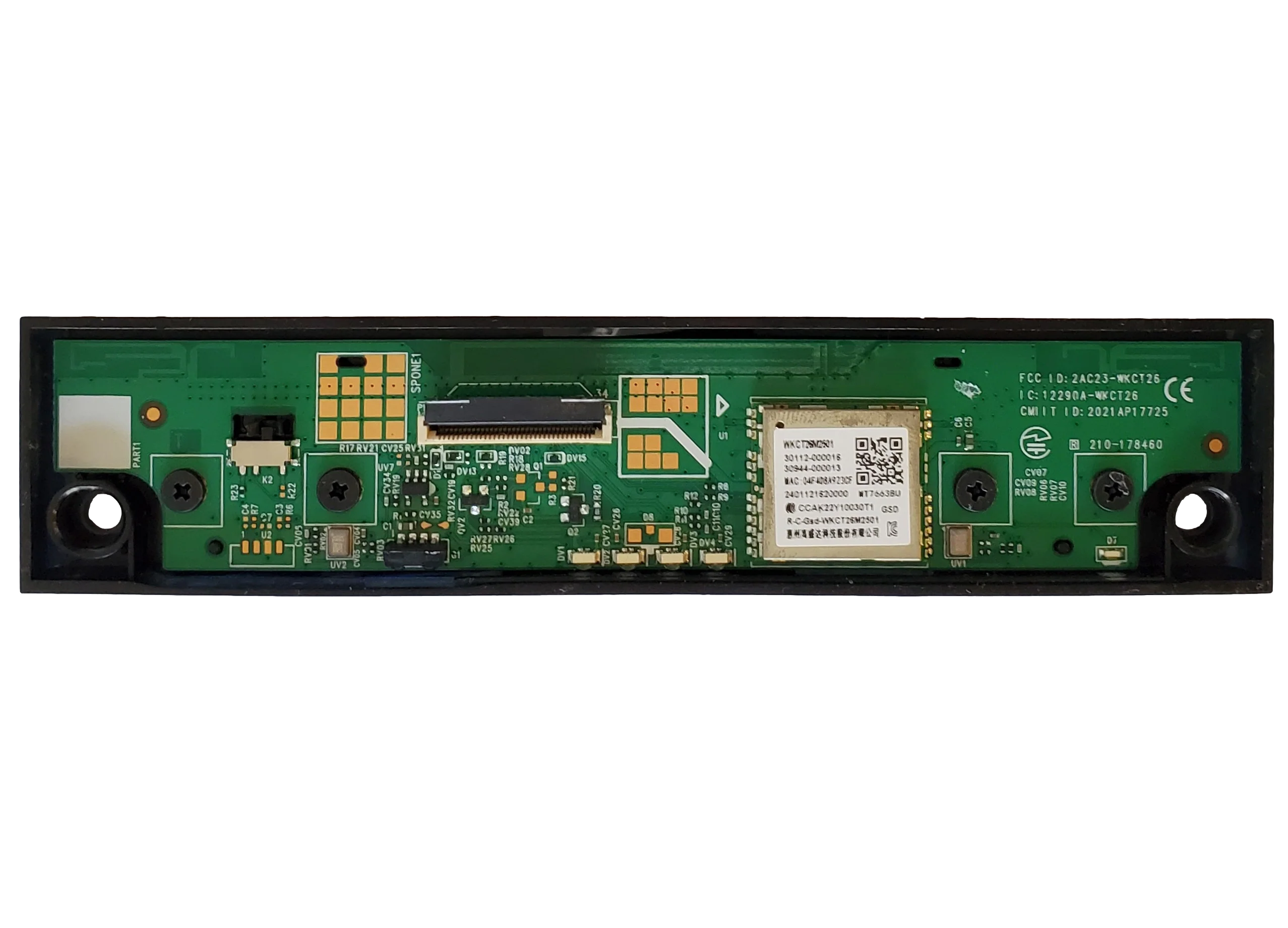 30112-000016 TCL  Wi-Fi Module / Wireless Adapter IR Power Button Board, 12290A-WKCT26, 85Q651G (2403NTM00)