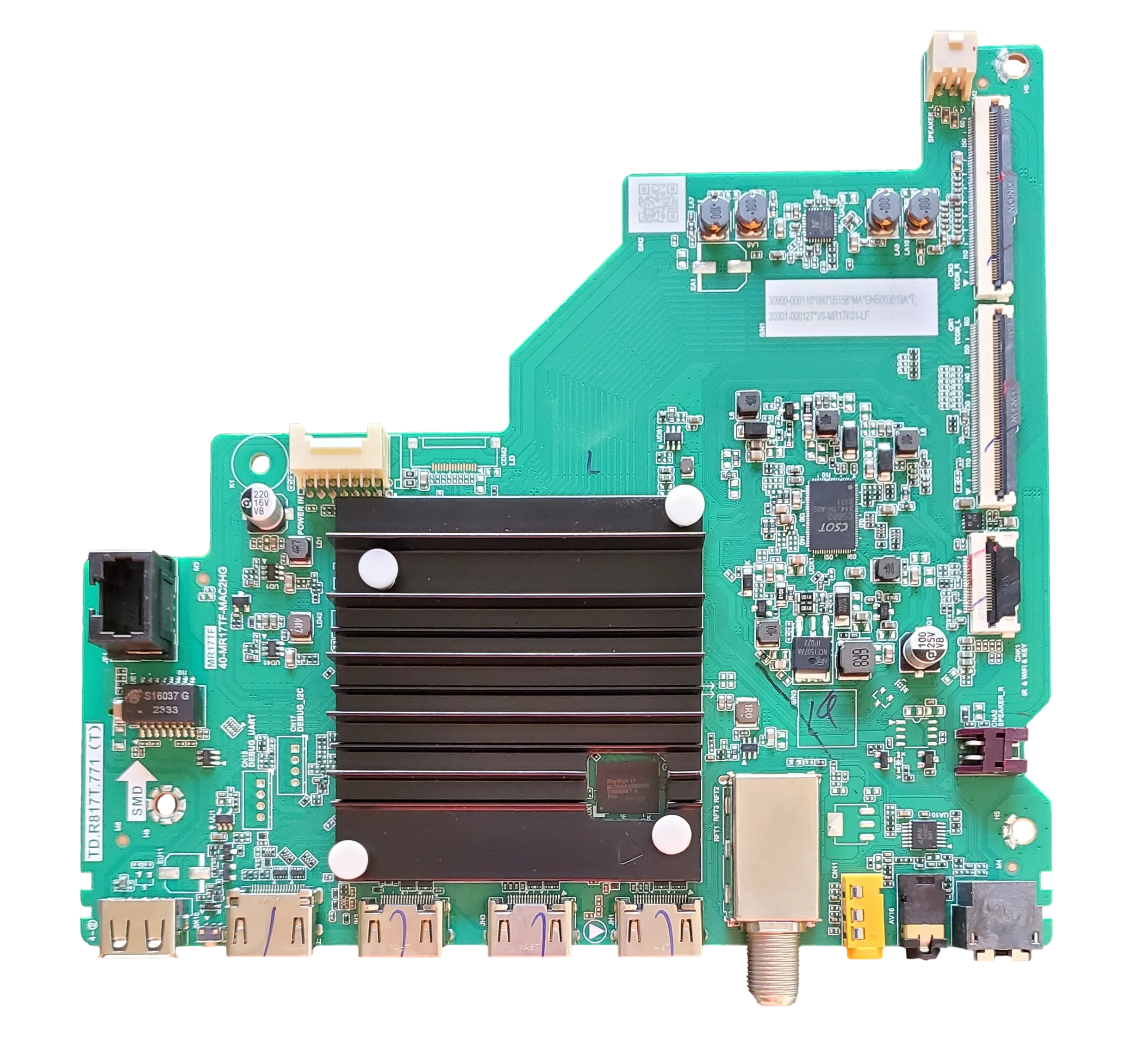 30900-000110 TCL Main Board, 30900-000110, 30901-000127, TD.R817T.771(T), 55S451, 65S451