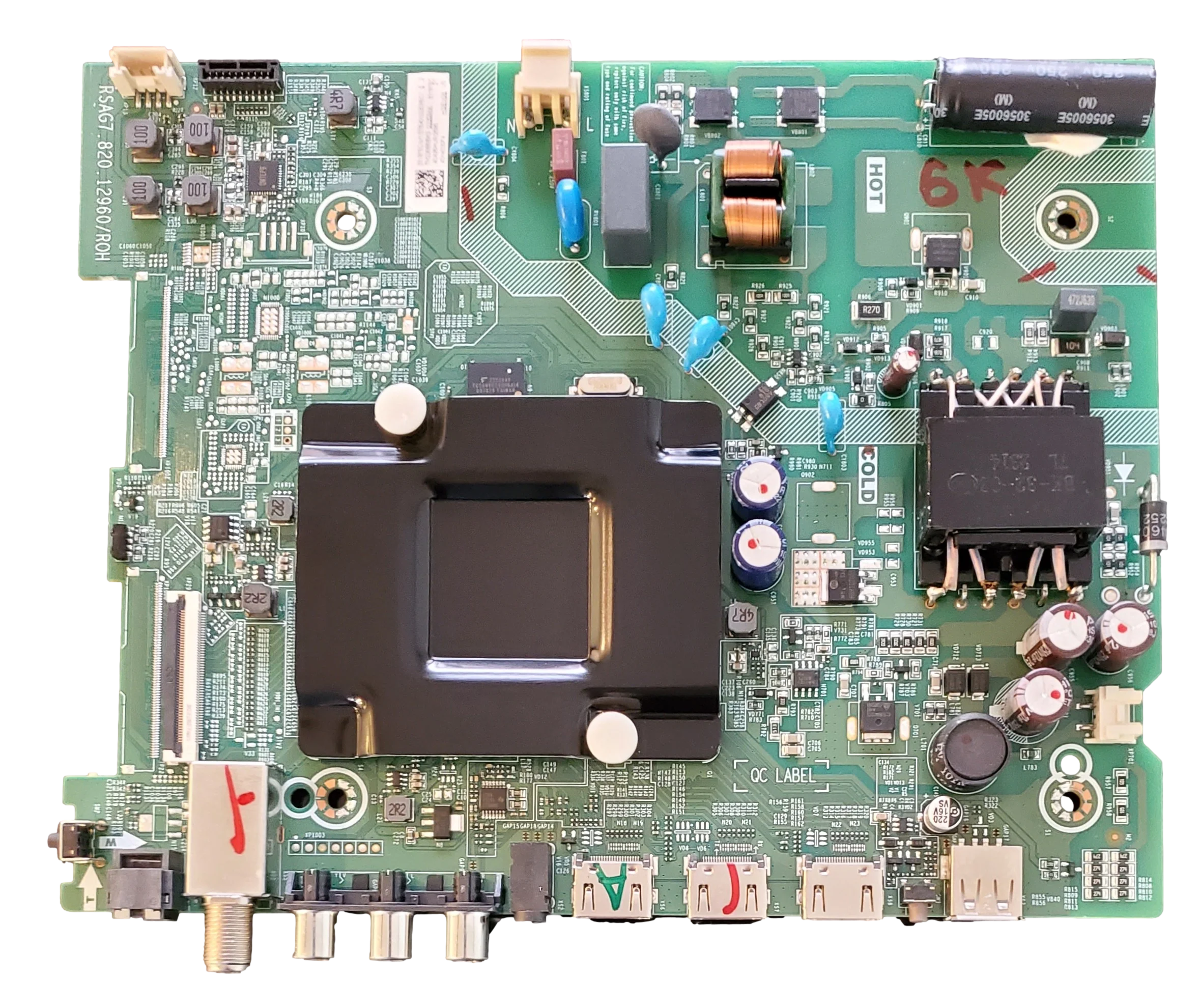 331976 Hisense Main Board, 331976, 331975, 40A35HUR, RSAG7.820.12960/ROH, 40H4030F4