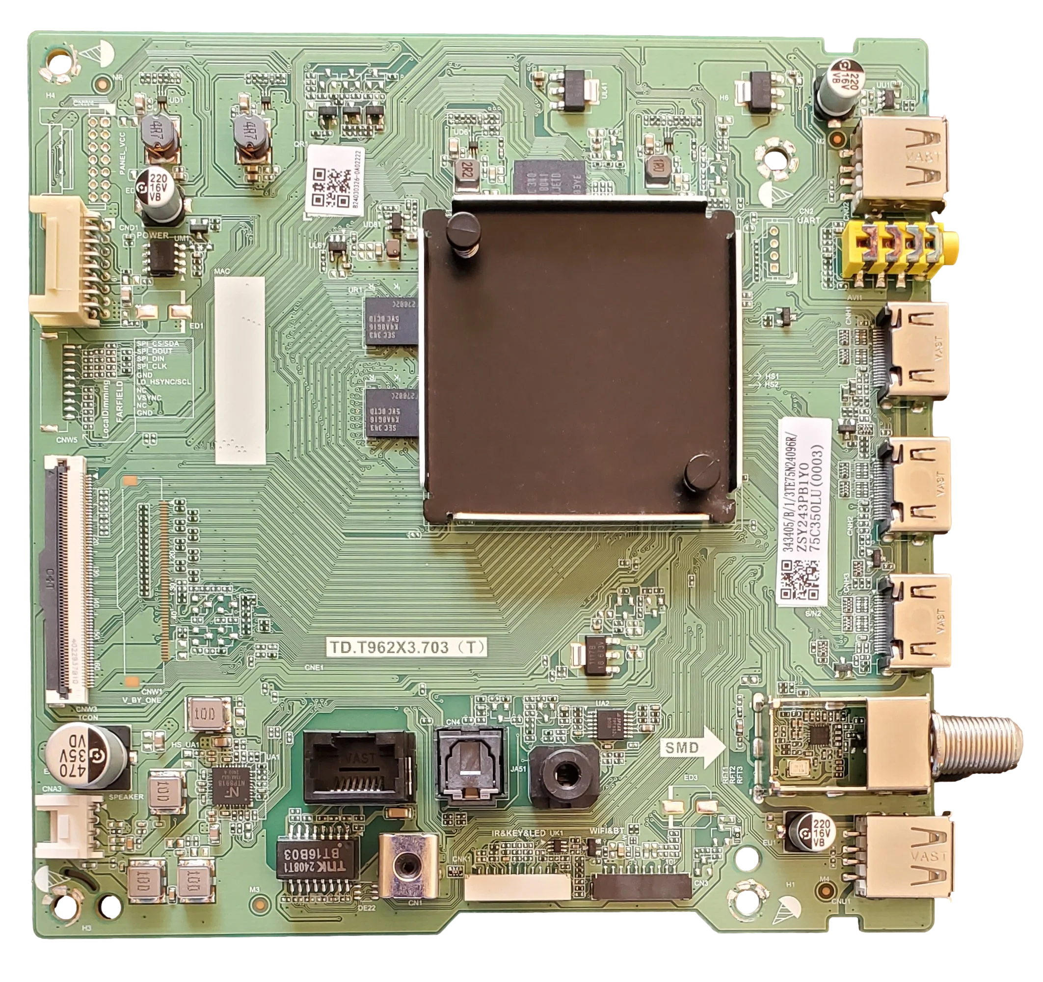 343405 Toshiba Main Board, TD.T962X3.703, 75C350LU