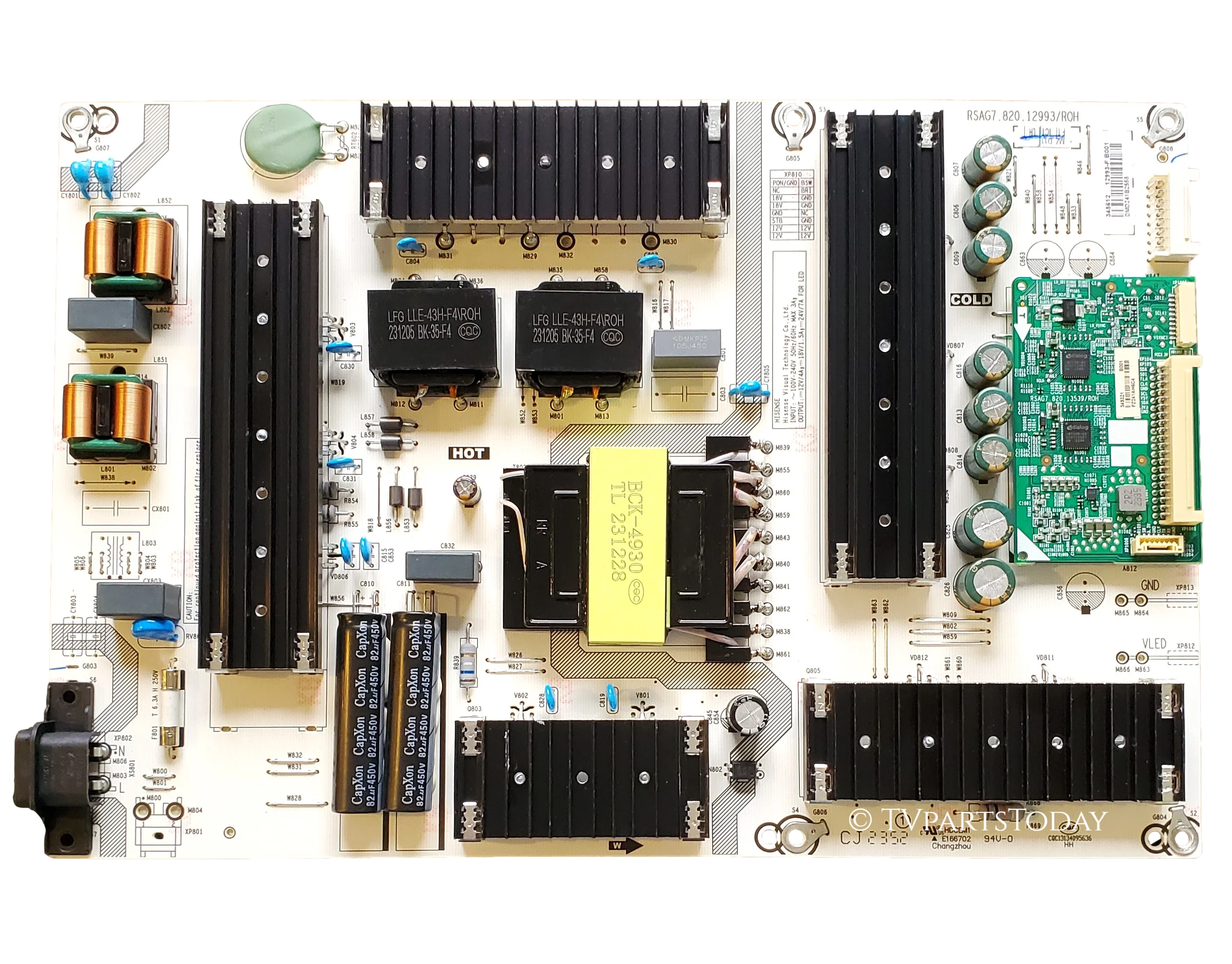 348612 Hisense Power Supply, 12993-F, RSAG7.820.12993/ROH, 65U6HF