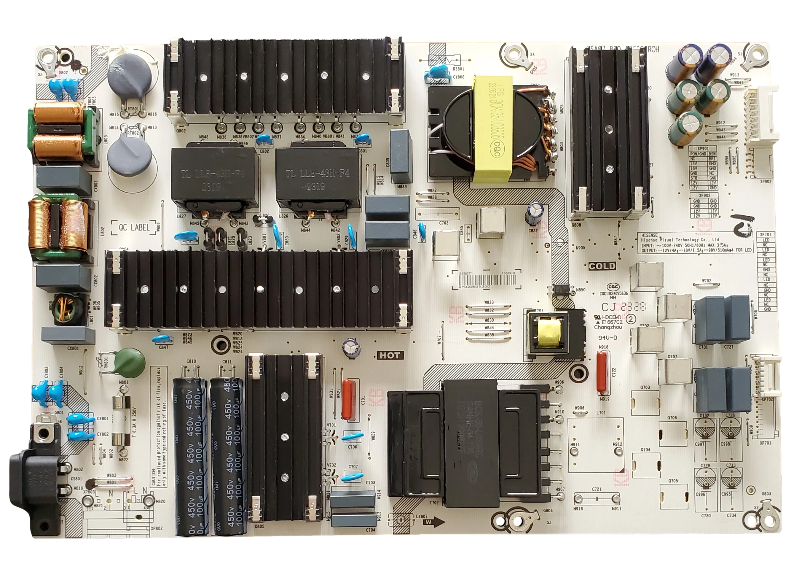 350571 Hisense Power Supply, 350571, 106890-W, RSAG7.820.10689/ROH, 75A76K