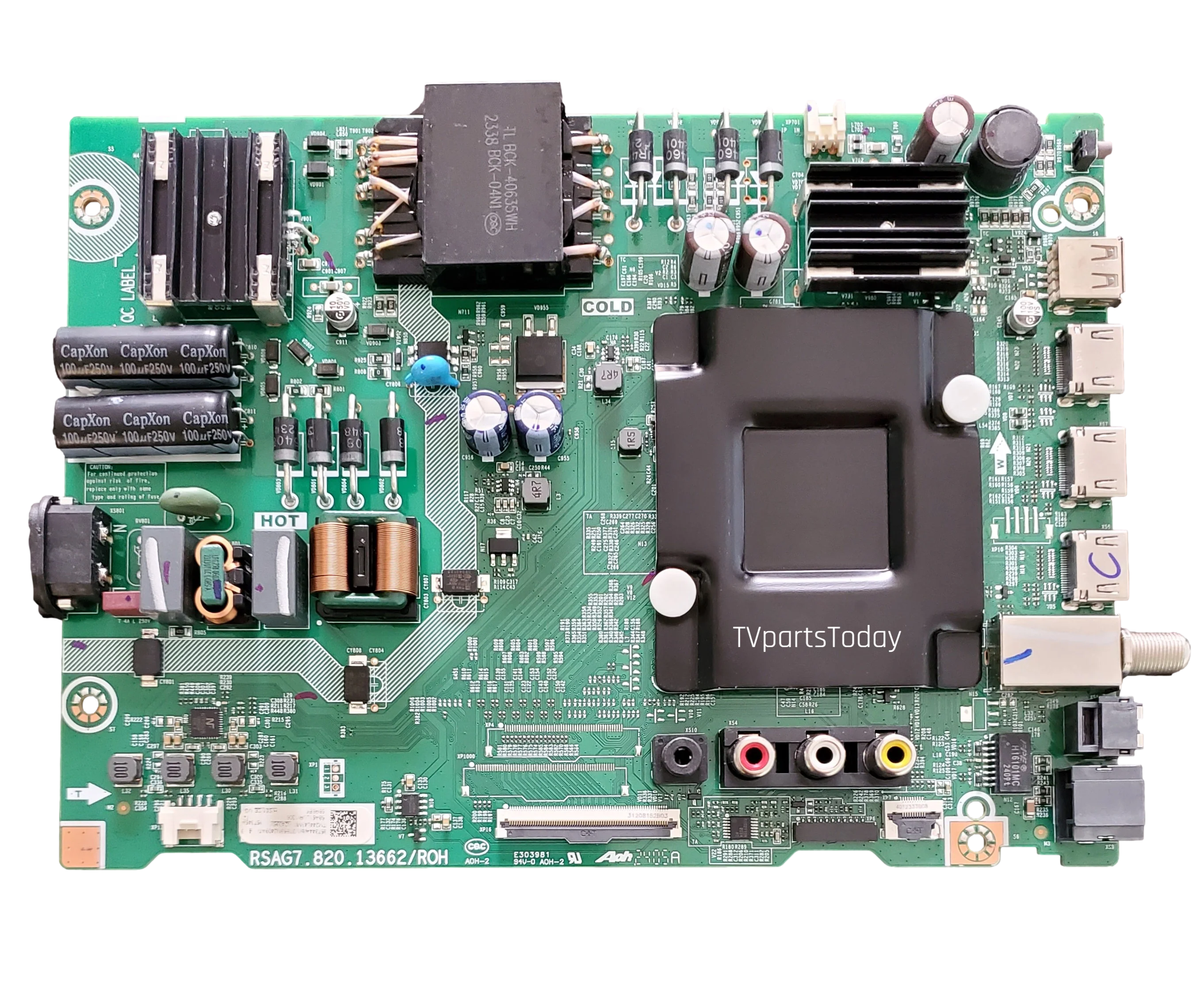 357344A Hisense Main Board/Power Supply, 357344, 357345A, RSAG7.820.13662/ROH, 58R6E5