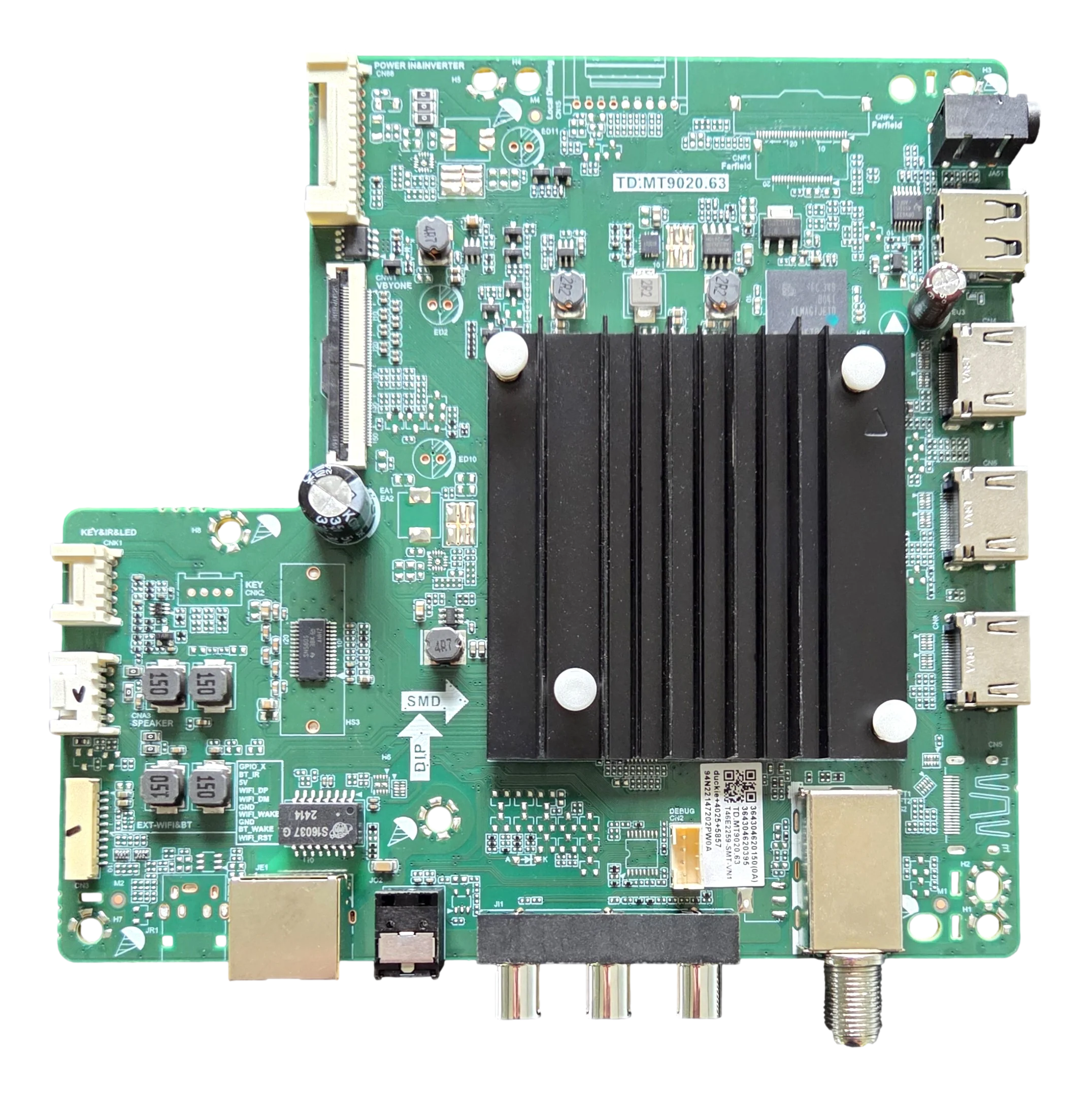 3643-0462-0150 Insignia Main Board, 364304620150, 3643-0462-0395, TD.MT9020.63, NS-43F301NA25