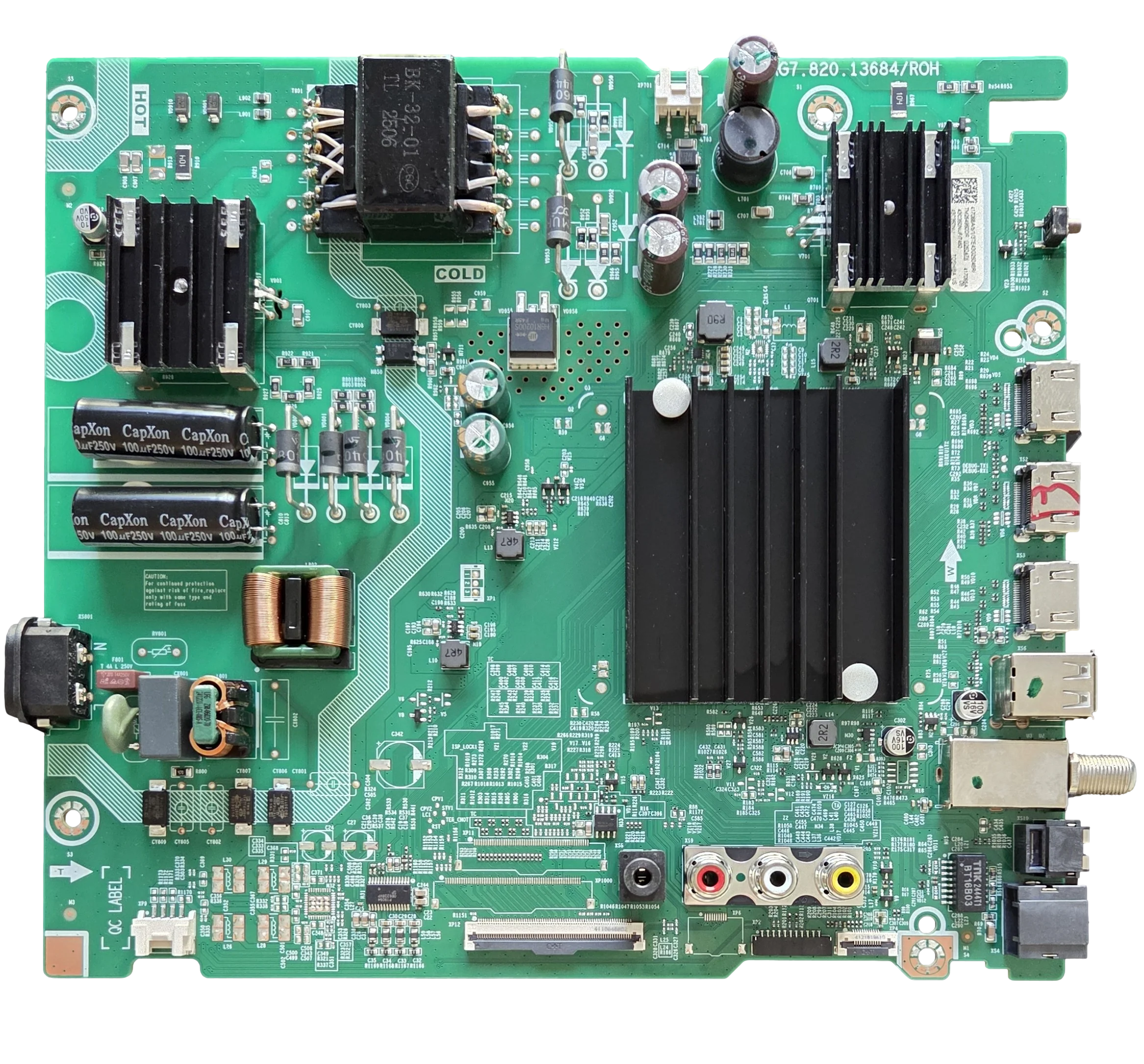 417066 Toshiba Main Board, 417065A,RSAG7.820.13684/ROH, 43C350NU