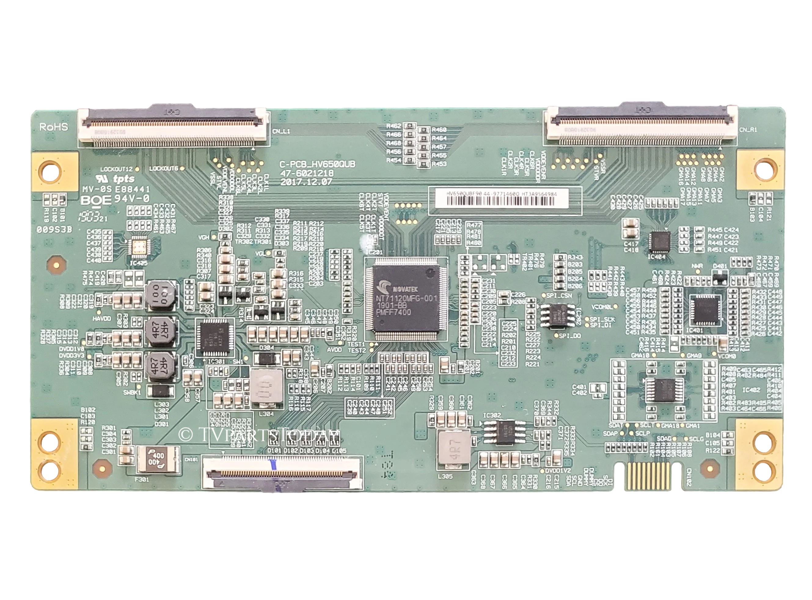 44-9771460 Hisense T-Con Board, HV650QUBF90, 65R6E1