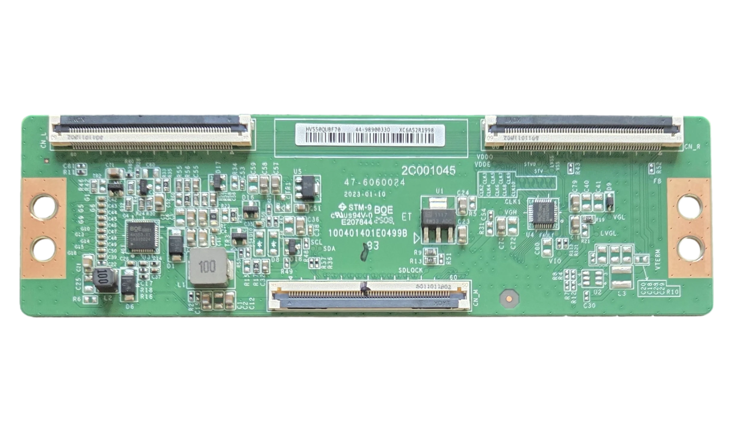 44-9890033 Vizio T-Con Board, HV550QUBF70, 2C001007, 47-6060024, VQD55M-0804