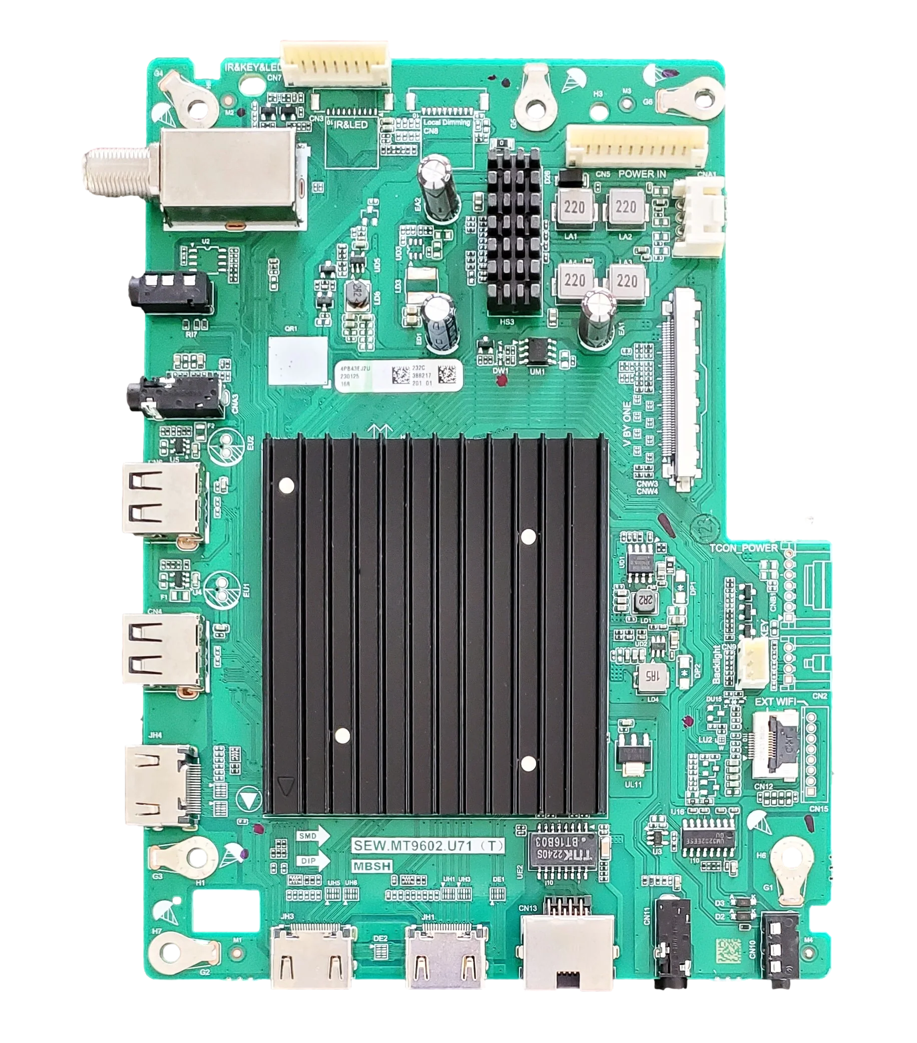 4PB43EJ2U-Main Sharp Main Board, 4PB43EJ2U, 230125, 232C, SEW.MT9602.U71 (T), 4PB43EJ2U