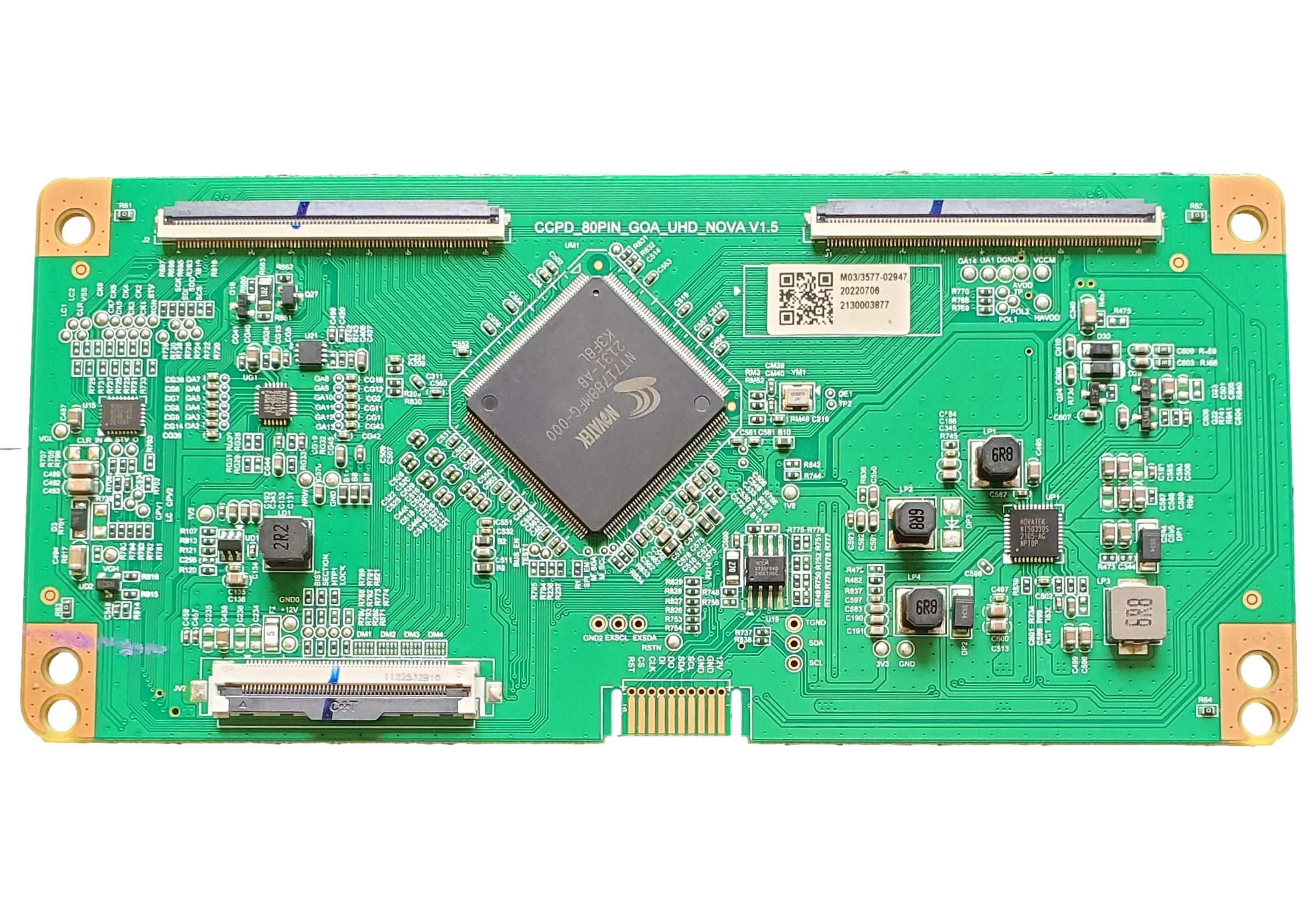 513C4958M03, Onn T-Con Board, CCPD_80PIN_GOA_UHD_NOVA V1.5, 100097811