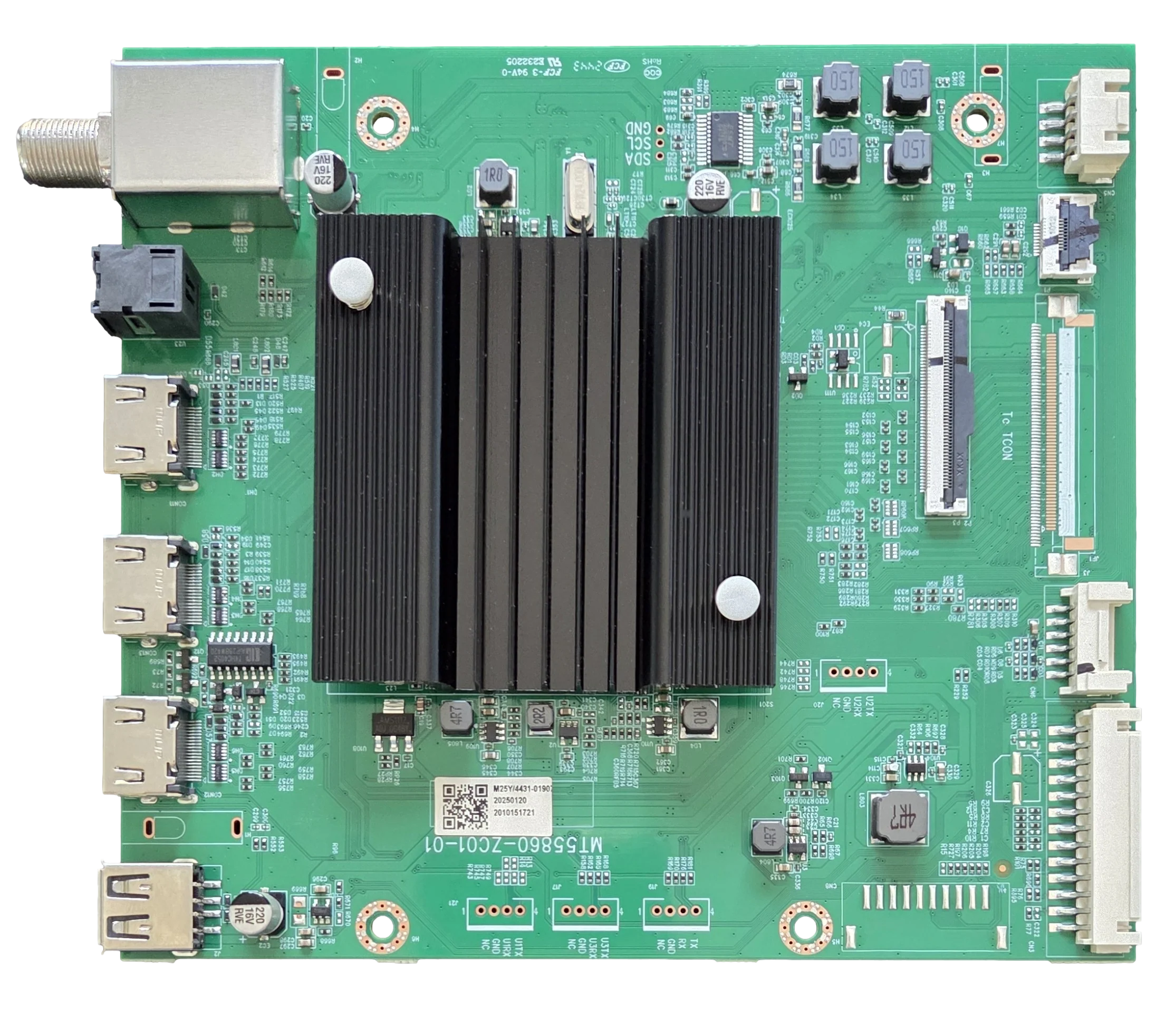 515C55860M25 Vizio Main Board, MT55860-ZC01-01, M25Y, LMV1W6GB0601833, V4K75M-0810