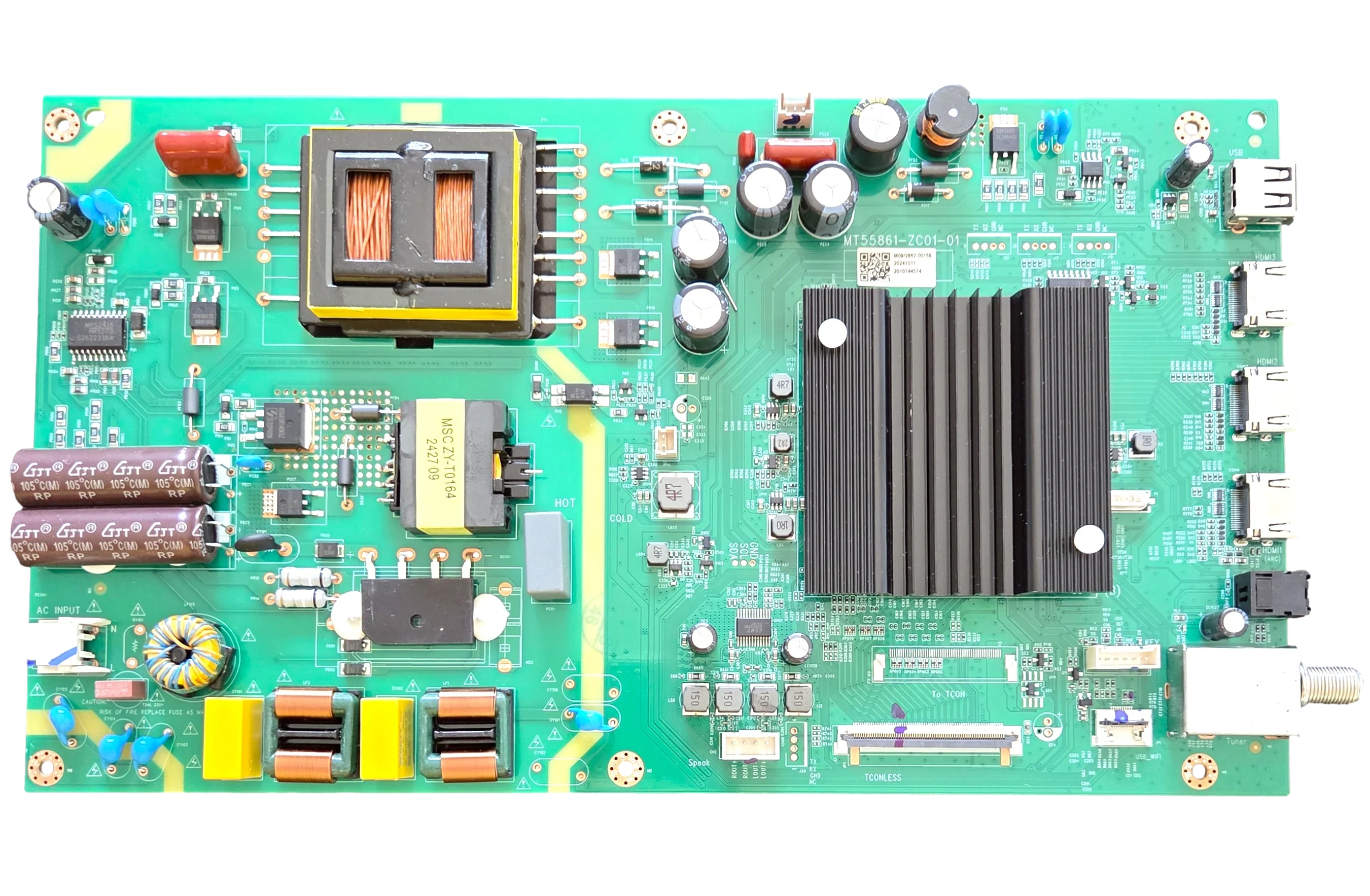 515C55861M09 Vizio Main/Power Board, 2862-00158, MT55861-ZC01-01, LMC1T8NA3700316, V4K50M-0810