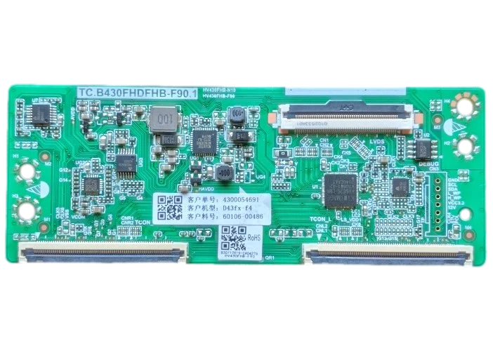 60106-00486 VIZIO T-con Board, 4300054691, TC.B430FHDFHB-F90.1, D43fx-F4