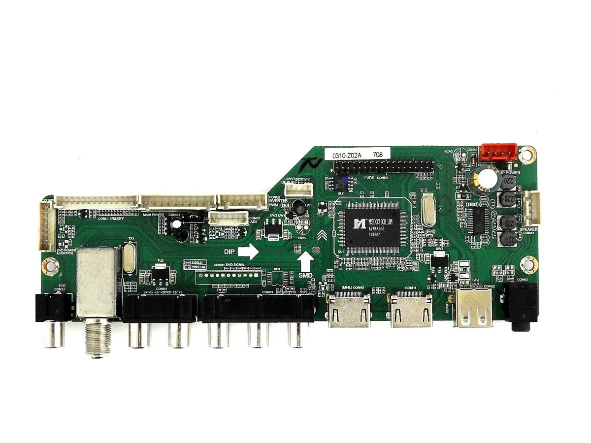 65120RE01M3393LNA19-O6 RCA MAIN BOARD, LD.M3393.B, MK-RE01-140310-Z02A, LED65G55R120Q