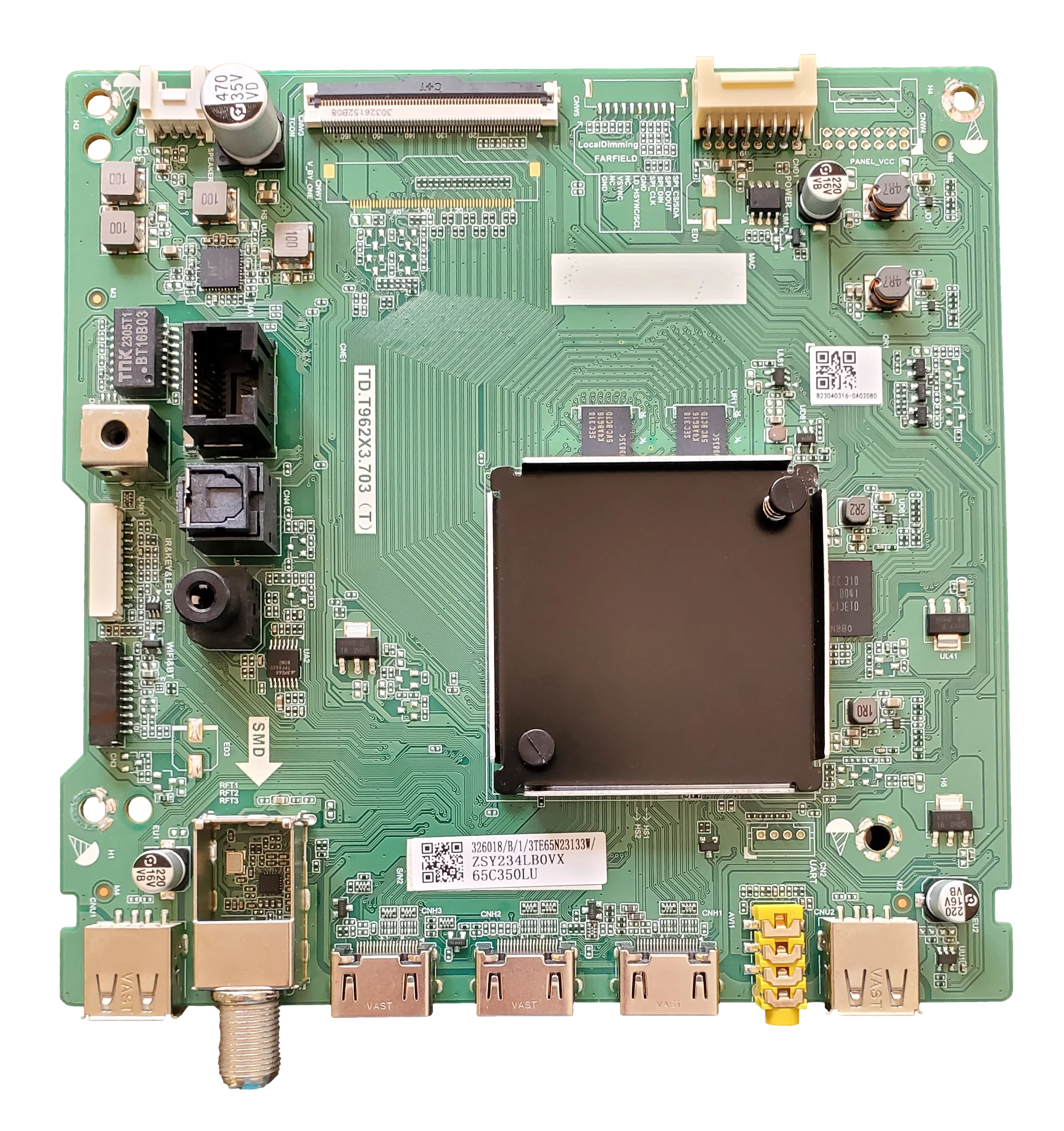 65C350LU-Main, Toshiba Main Board, 326018, TD.T962X3.703 (T), 65C350LU