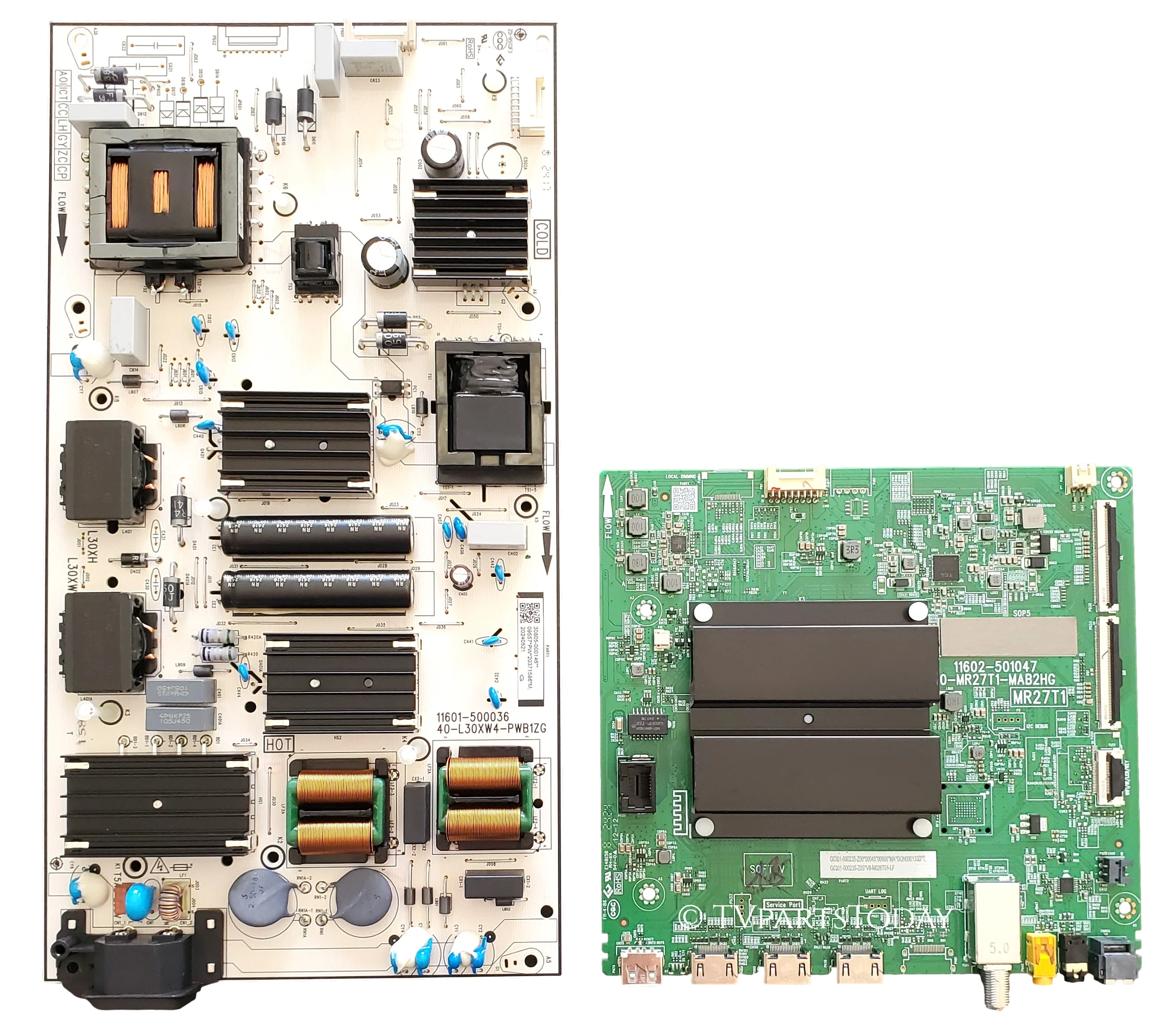 65Q550F TCL TV Repair Parts Kit, G0301-000235 Main Board, 30805-000146 Power Supply, 65Q550F