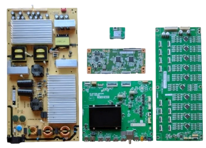 65R646 TCL TV Repair Parts Kit, 30800-000232 Main Board, 30805-000048 Power Supply, 30105-000036 T-Con, 08-D65C120-DR200AA Led Driver, 07-7921L2-MA0G Wifi, 65R646