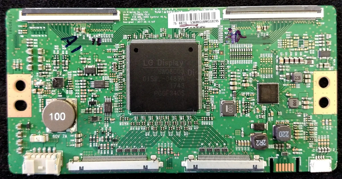 6871L-5368B Sony T-Con, 1-897-316-11, 6871L-5368B, 6870C-0751A, XBR-75X850F