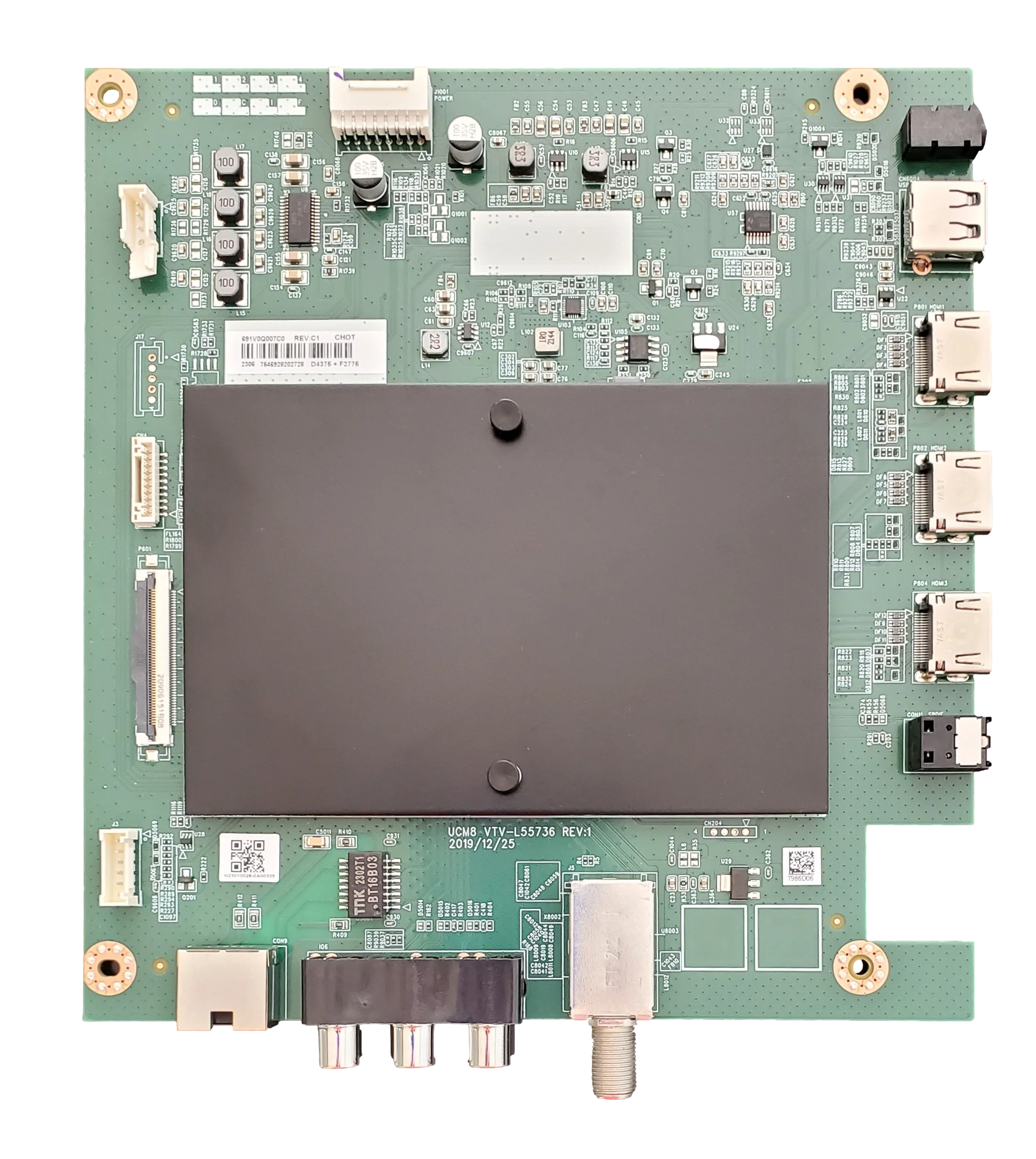 691V0Q007C0 Toshiba Main Board, VTV-L55736, 50LF621U21