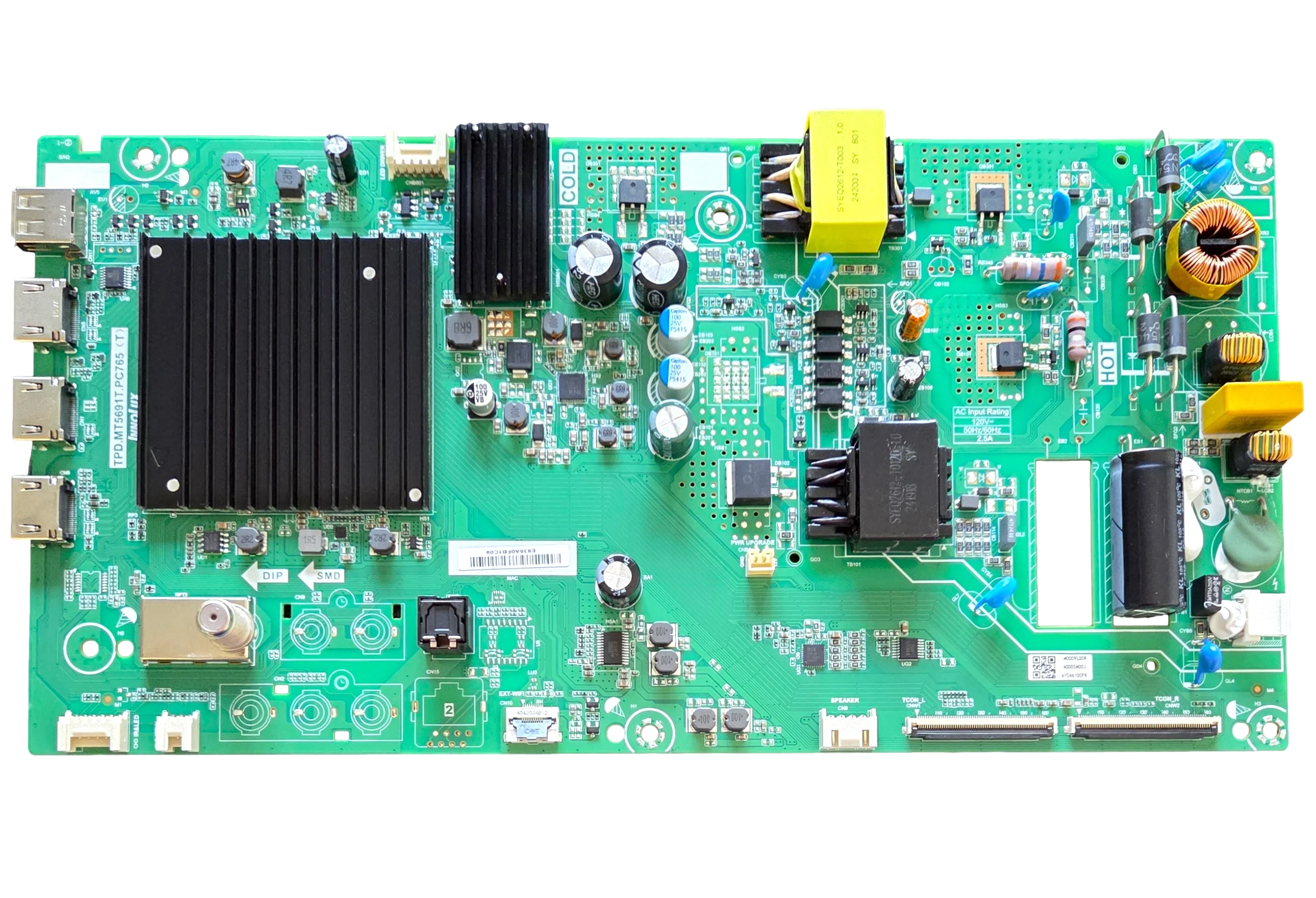 6M03A000EM00J Vizio Main Board, TPD.MT5691T.PC765 (T), A000EM00J, V4K50M-0809