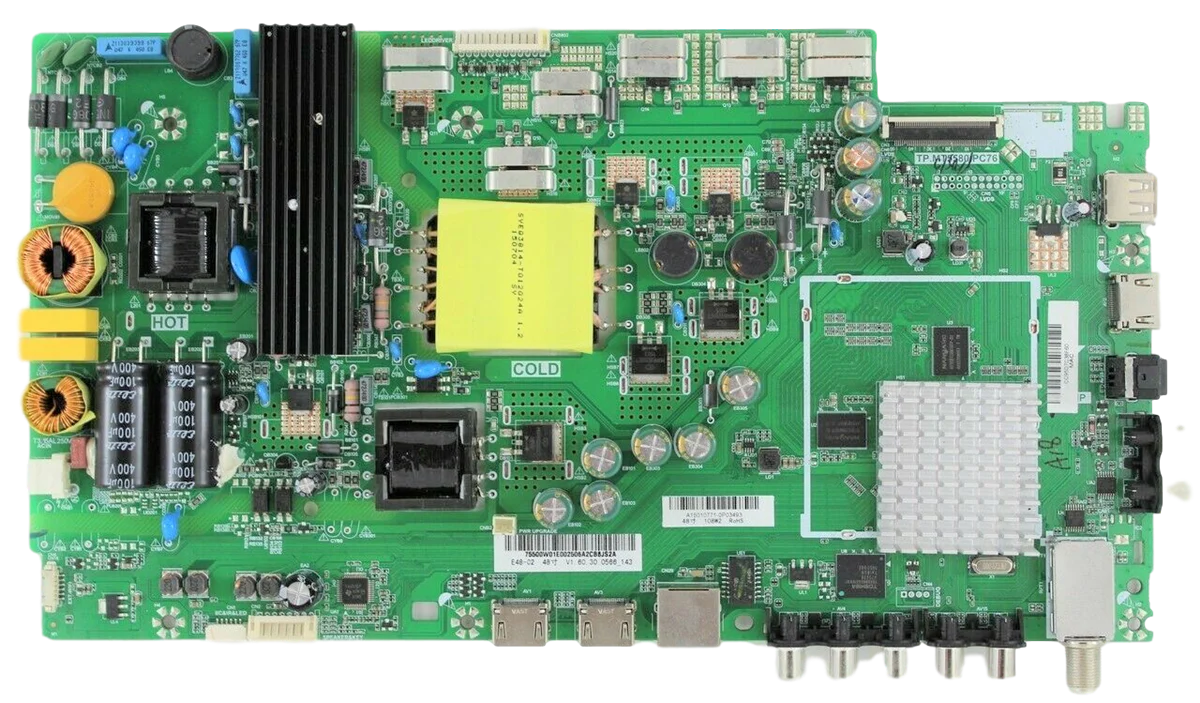 755.00W01.E004 Vizio TV Module, main board, TP.MT5580.PC76, 75500W01E004, E48-C2, E48C2