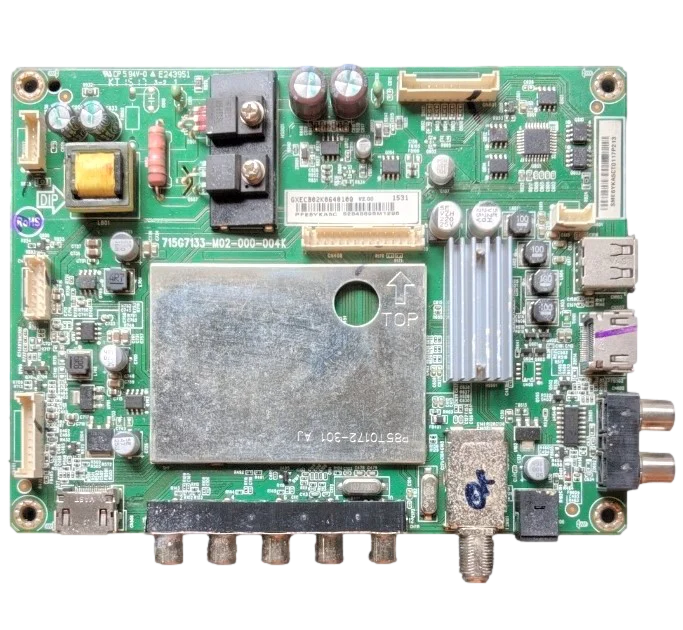 756TXECB02K064 Vizio Main Board, 715G7133-M01-000-004K, D43-C1