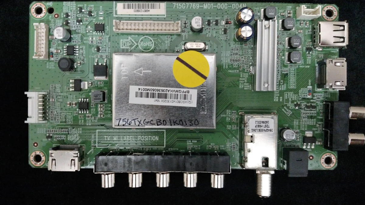 756TXGCB01K0130 Vizio Main Board, (Q)XGCB01K13020X, 715G7769-M01-000-004N, D43N-E1