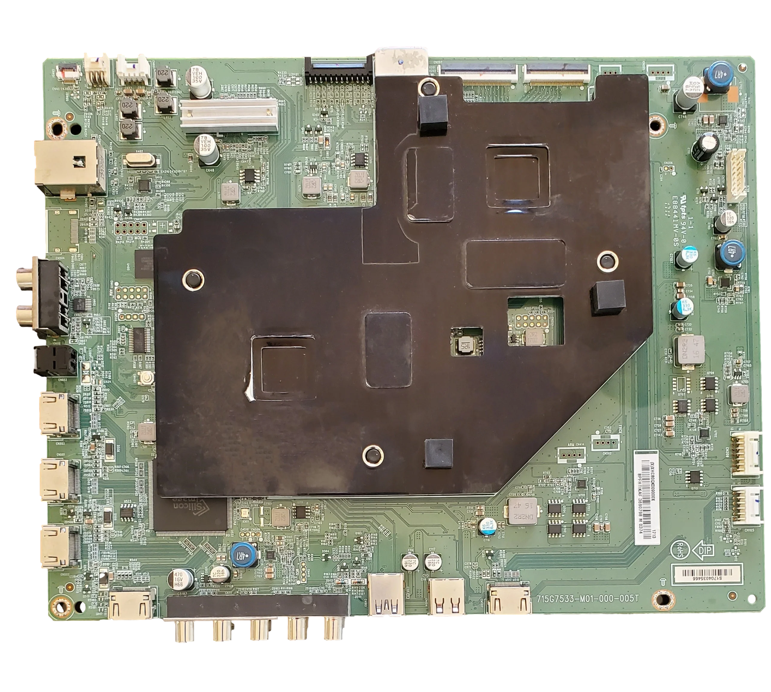 756TXHCB0QK009 Vizio Main Board, (X)XHCB0QK009000X, 715G7533-M01-000-005T, P55-E1