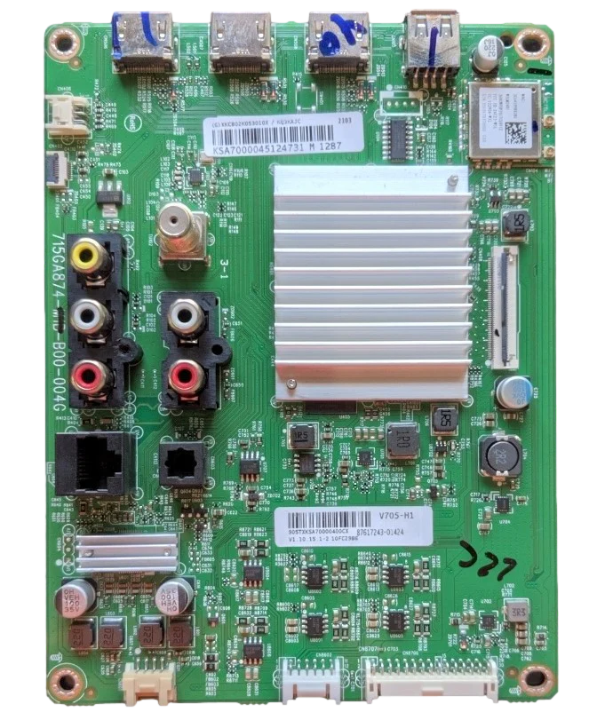 756TXKCB02K053 Vizio Main Board, (G)XKCB02K053010X, 715GA874-M1D-B00-004G, V705-H1