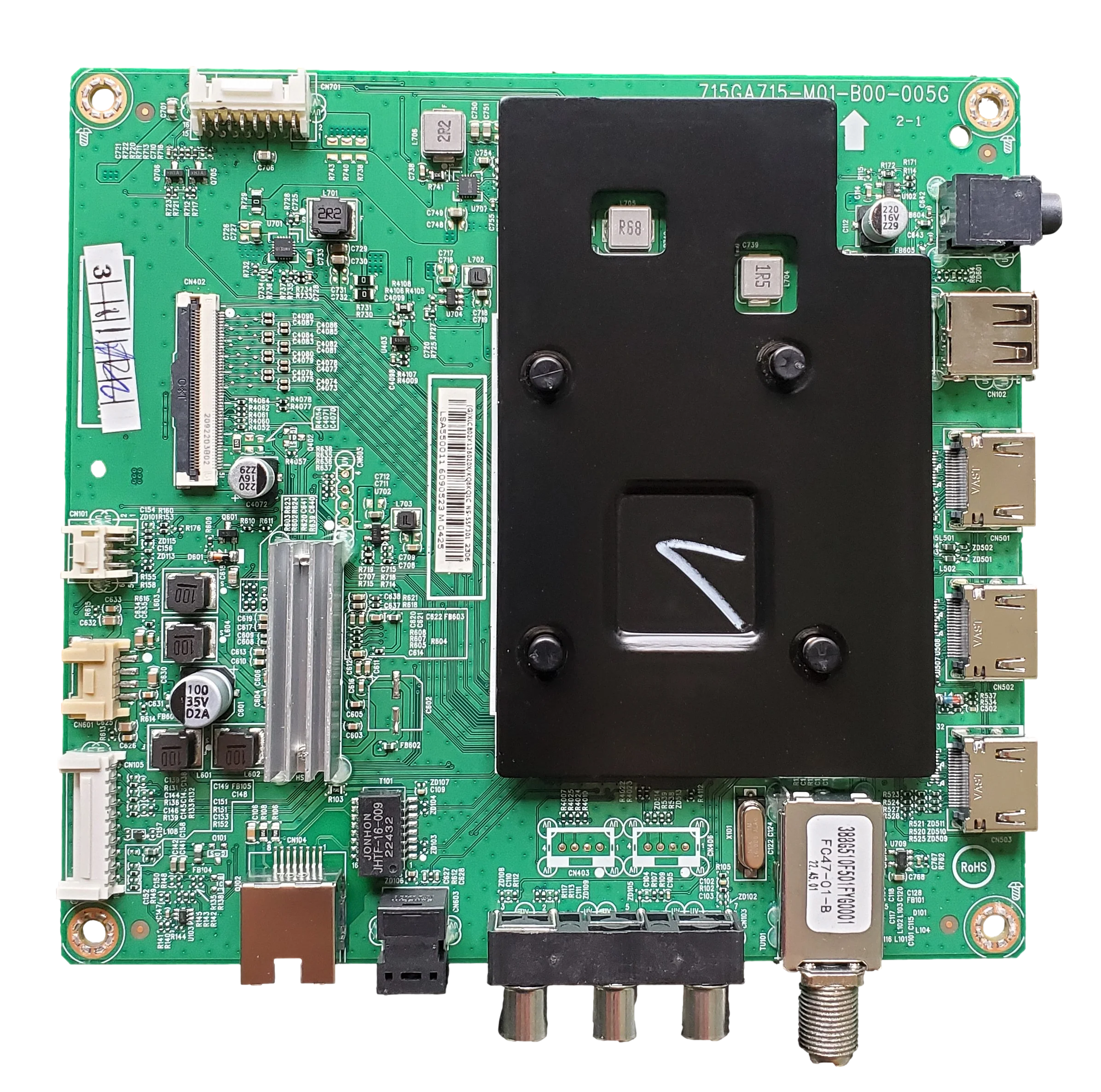 756TXLCB02K136 Insignia Main Board, 715GA715-M01-B00-005G, (G)XLCB02K136020X, NS-55F301NA22