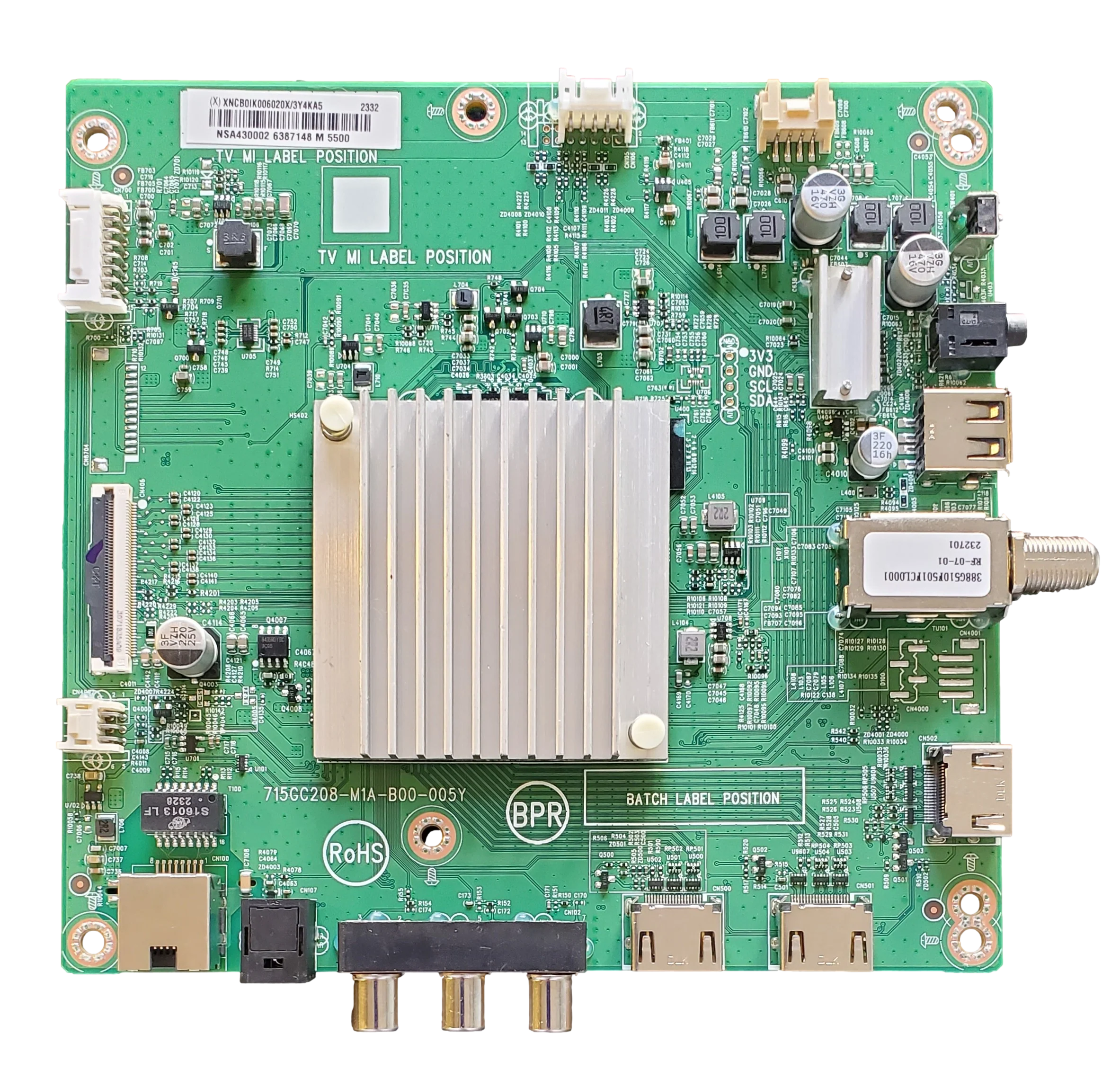 756TXNCB0IK006 Pioneer Main Board, (X)XNCB0IK006, 715GC208-M1A-B00-005Y, PN43-751-24U
