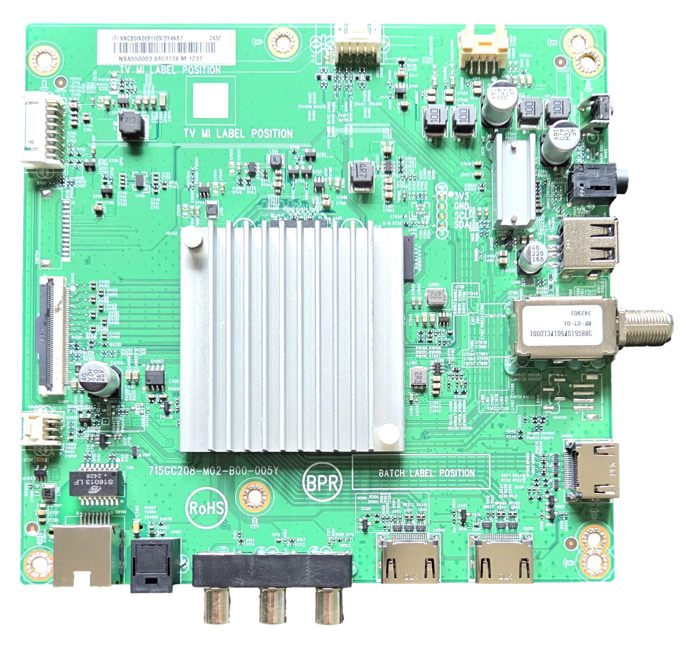 756TXNCB0IK00811 Pioneer Main Board, 715GC208-M02-B00-005Y, PN55-751-24U