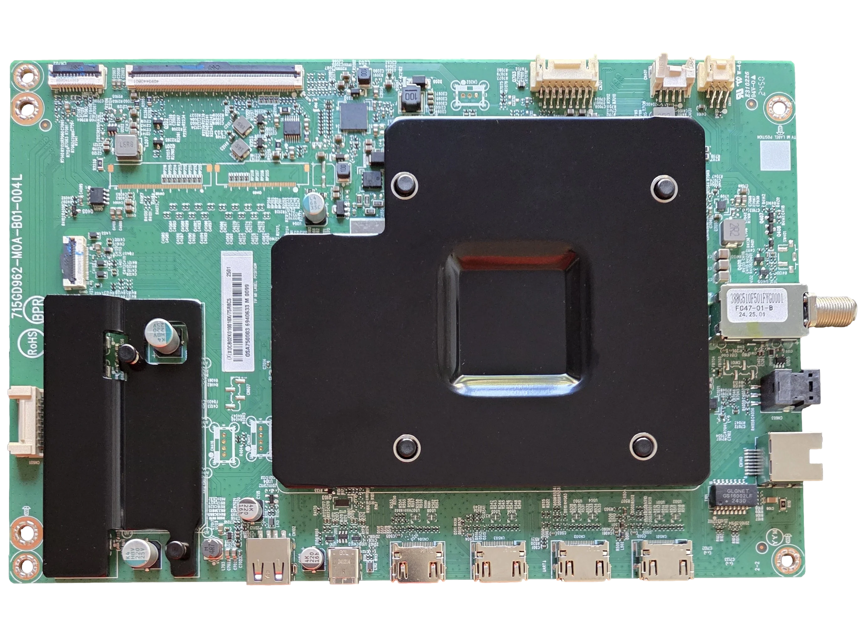 756TXOCB02K010 Roku Main Board, (X)XOCB02K010010X, 715GD962-M0A-B01-004L, 75R8C5