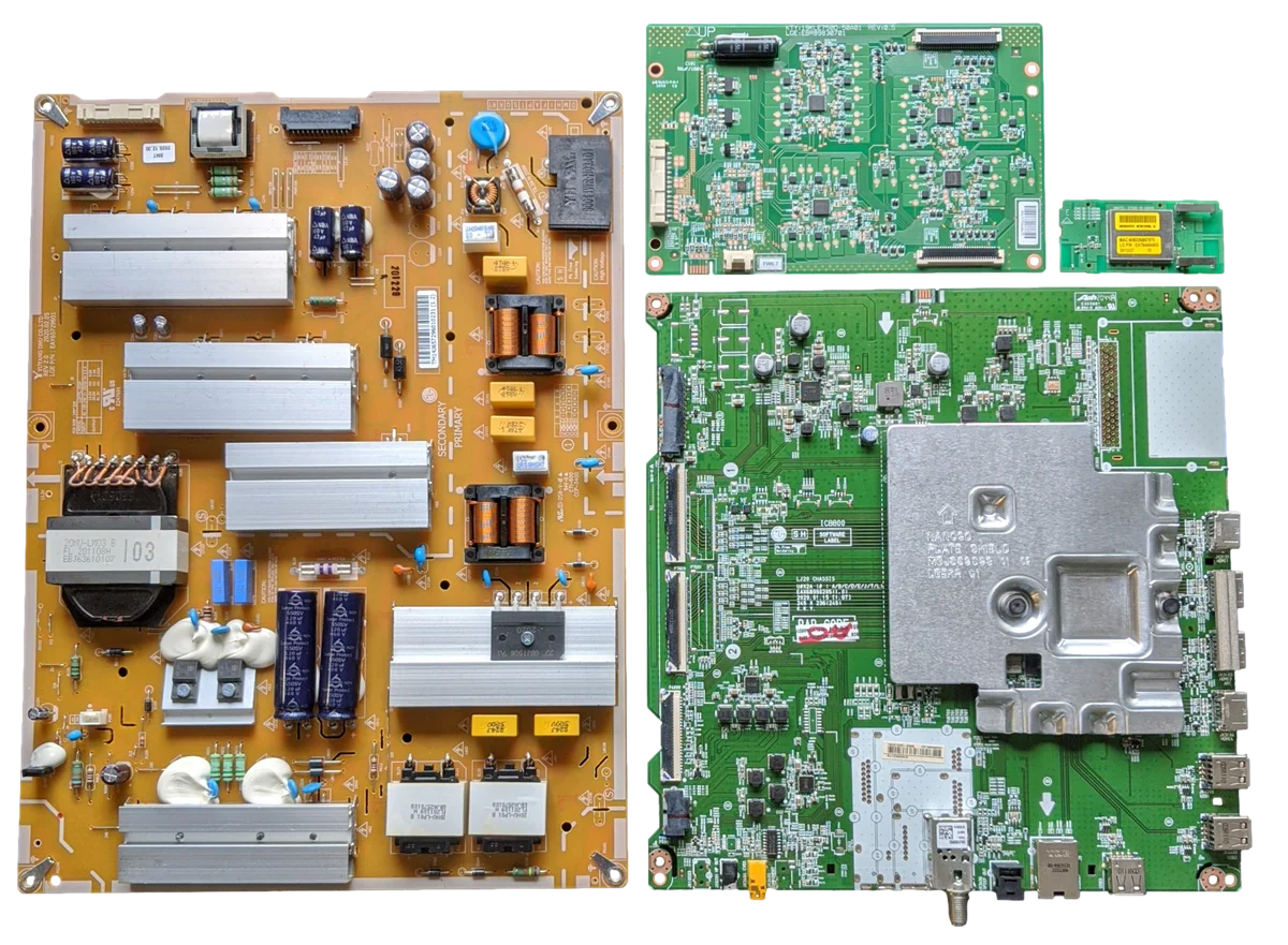 75NANO91ANA LG TV Repair Parts Kit, EBT66468201 Main Board, EAY65729601 Power Supply, EBR89830701 LED Driver, EAT64454803 Wifi, BUSWLJR, 75NANO91ANA