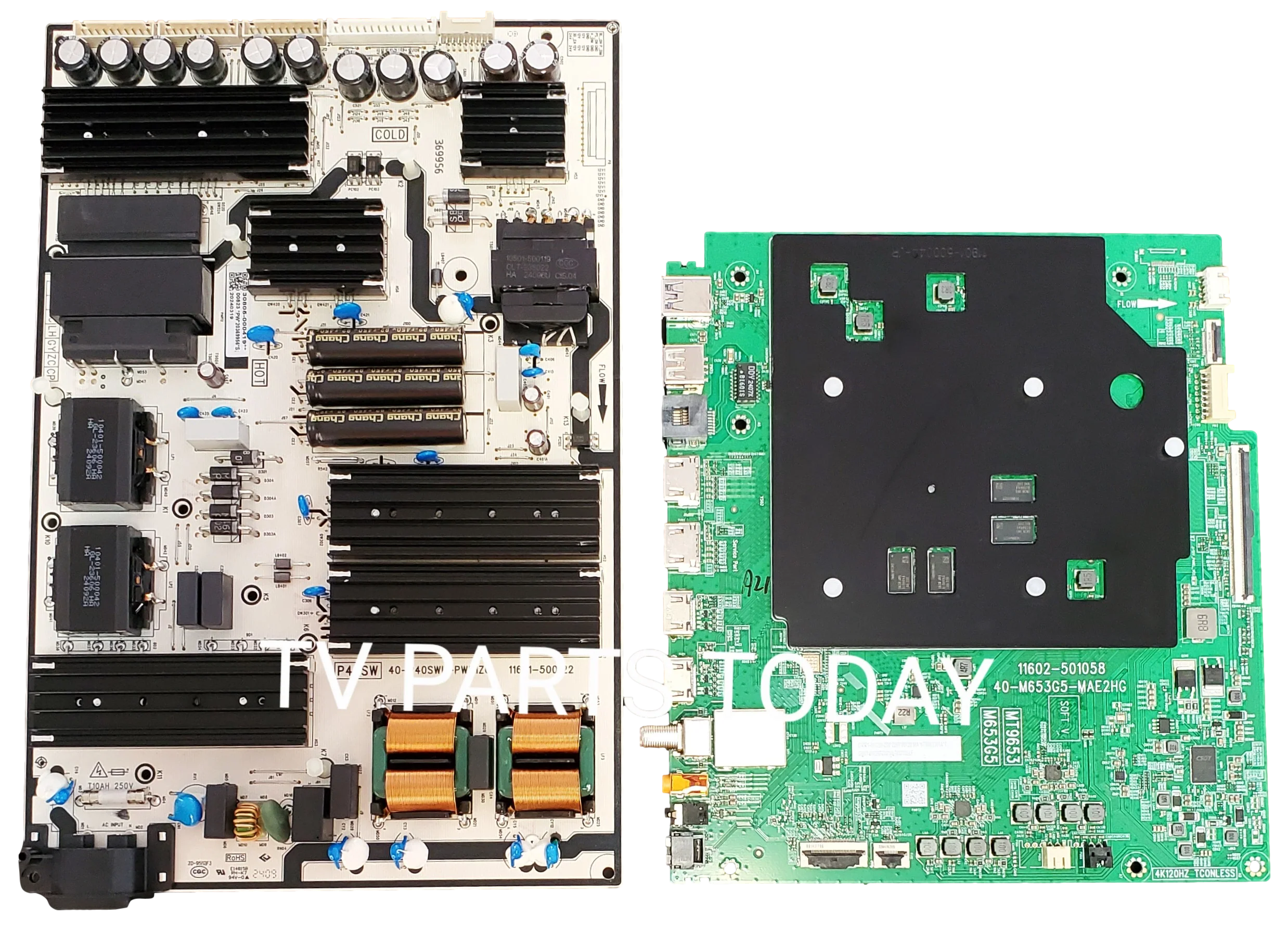 75QM751G TCL TV Repair Parts Kit, G0301-000299 Main Board, 30805-000419 Power Supply, 75QM751G