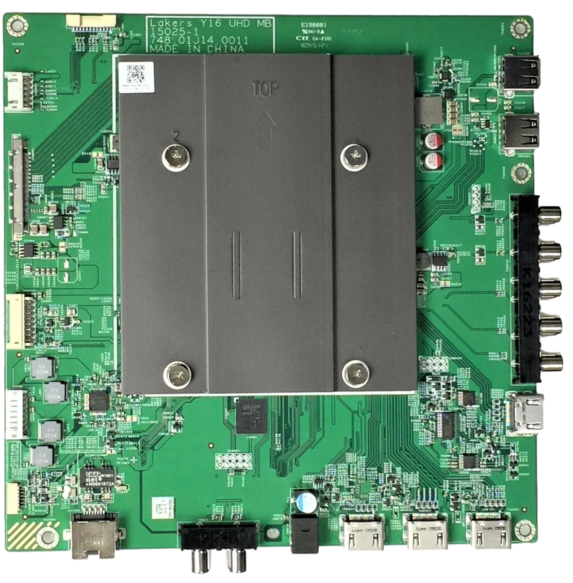 791.01M10.0006 Vizio Main Board, 755.01M01.0001, 15025-1, 748.01J14.0011, 74301M0100001, E43U-D2, E43UD2, E43U-D2 LWZ2UMBS, E43U-D2 LWZ2UMBR