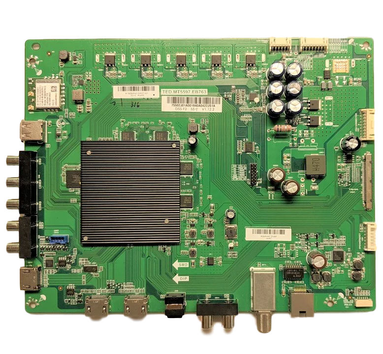791.02J10.A001 Vizio Main Board, 755.02J01.A001, 75502J01A001, TED.MT5597.EB763, 75502J010003, D55-D2, D55-F2